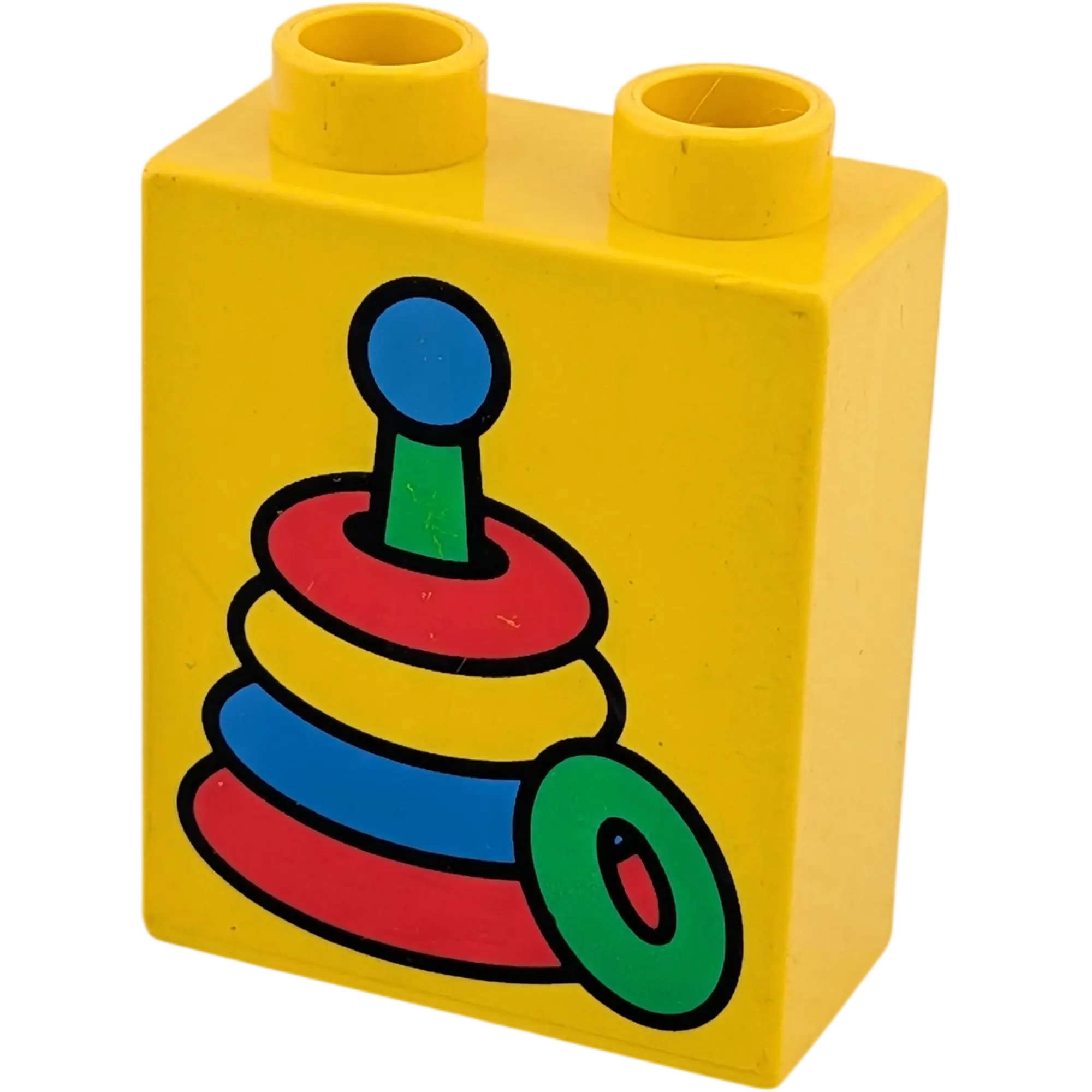 Lego Duplo 1x2 Stein Gelb Steck Spielzeug Ringe