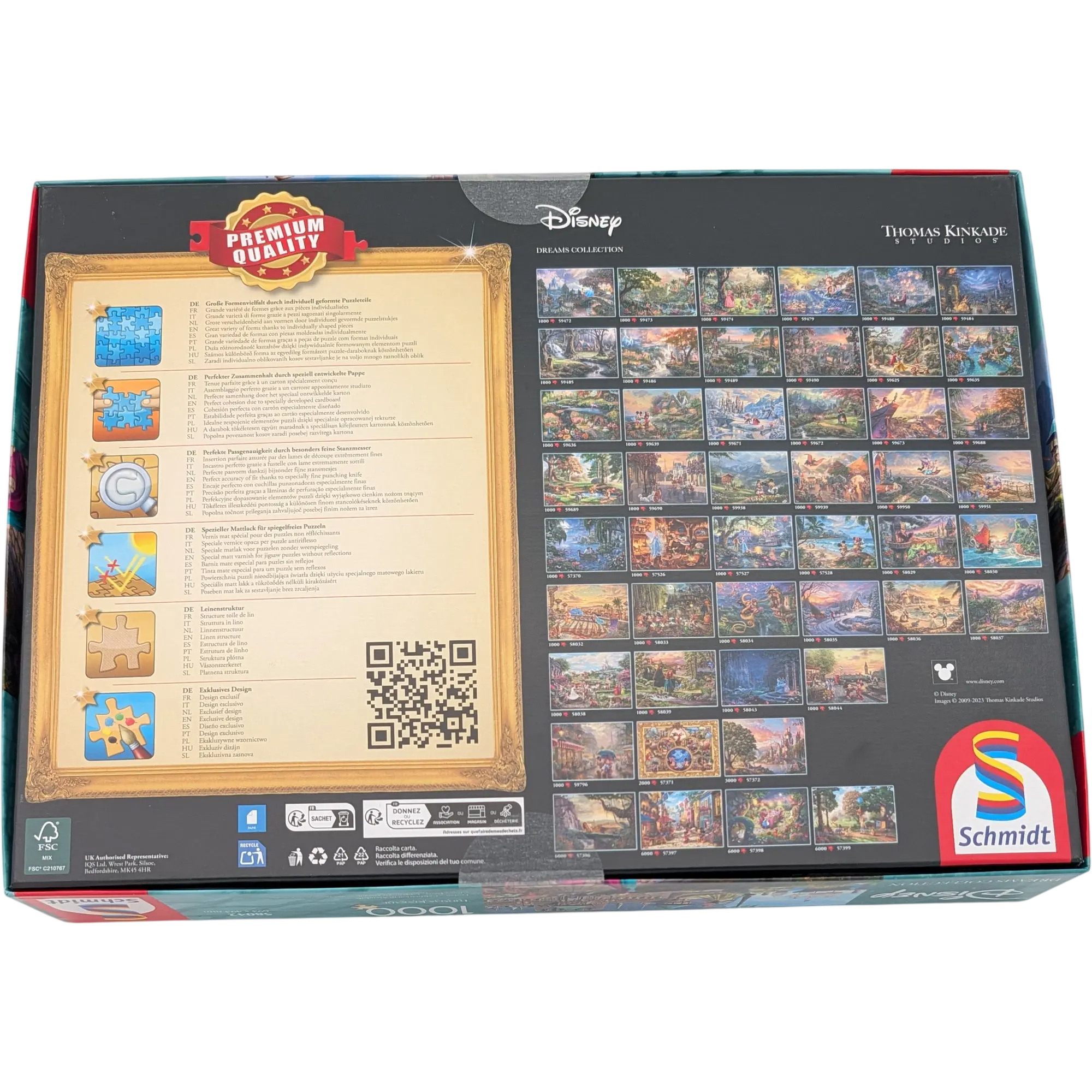 Schmidt Disney Thomas Kinkade Studios Puzzle 1000 Teile 58042 Frozen - Celebration in Arendelle, Ansicht 2