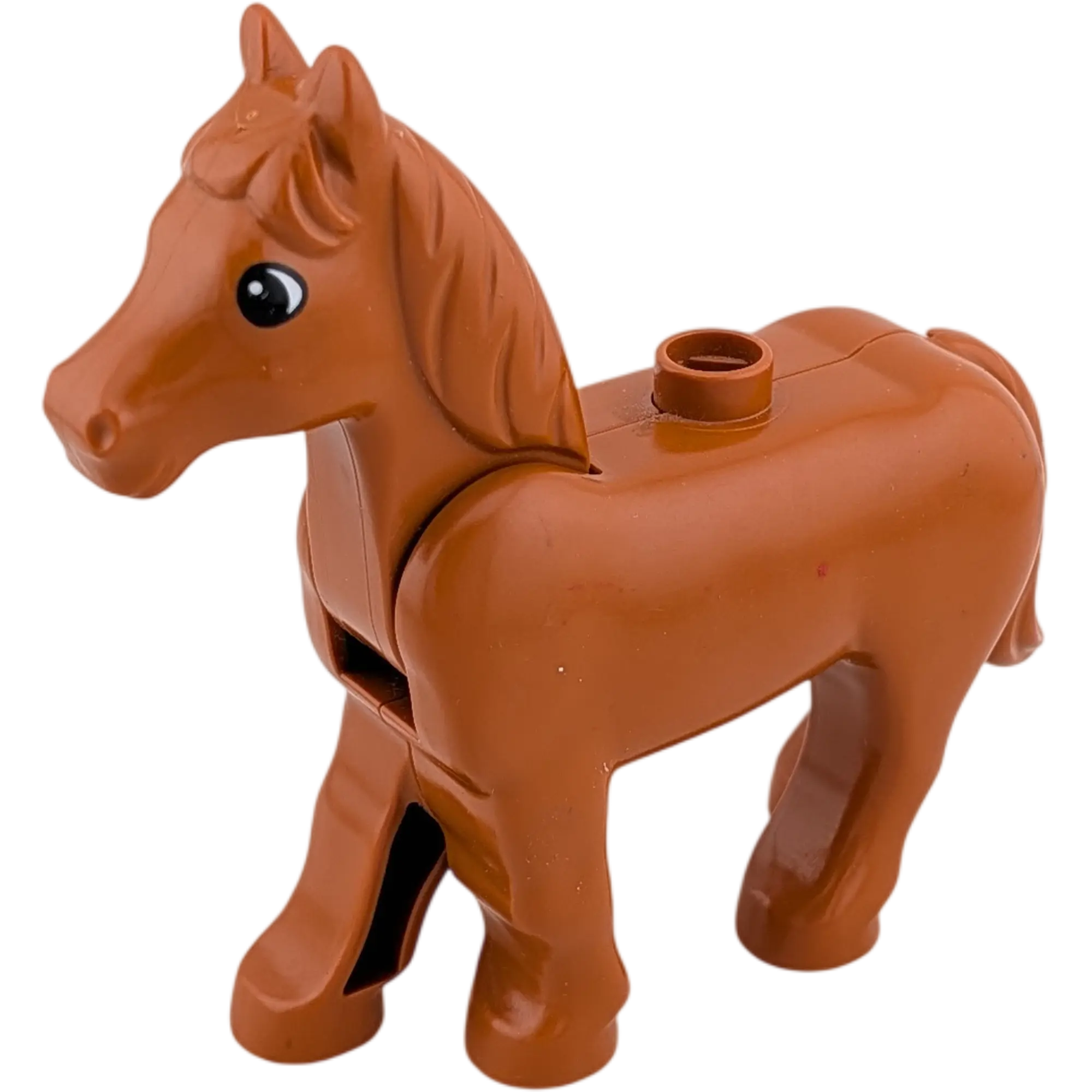 Lego Duplo Pferd braun mit Pferd mit beweglichem Kopf