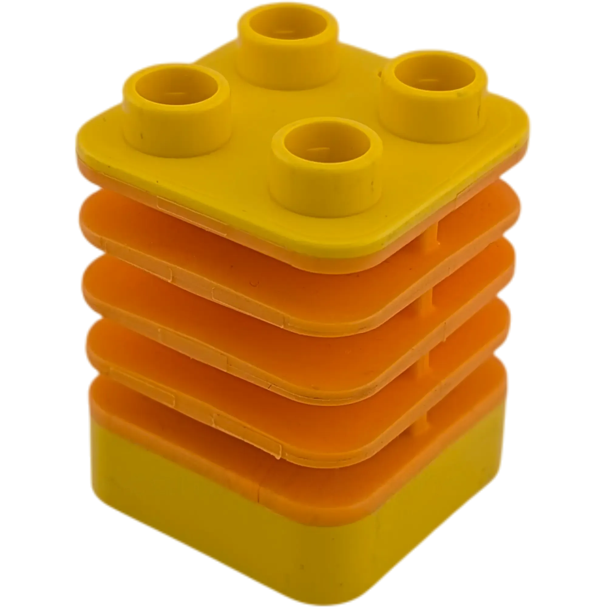gelbe aus kunststoff lego r bausteinen anleitung Lego Duplo Flexibler Baustein Orange Gelb Lego Duplo