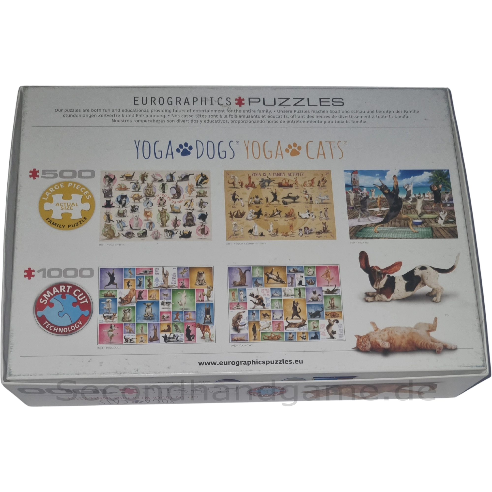 Eurographics Puzzle 1000 Teile Yoga Dogs Yoga Cats