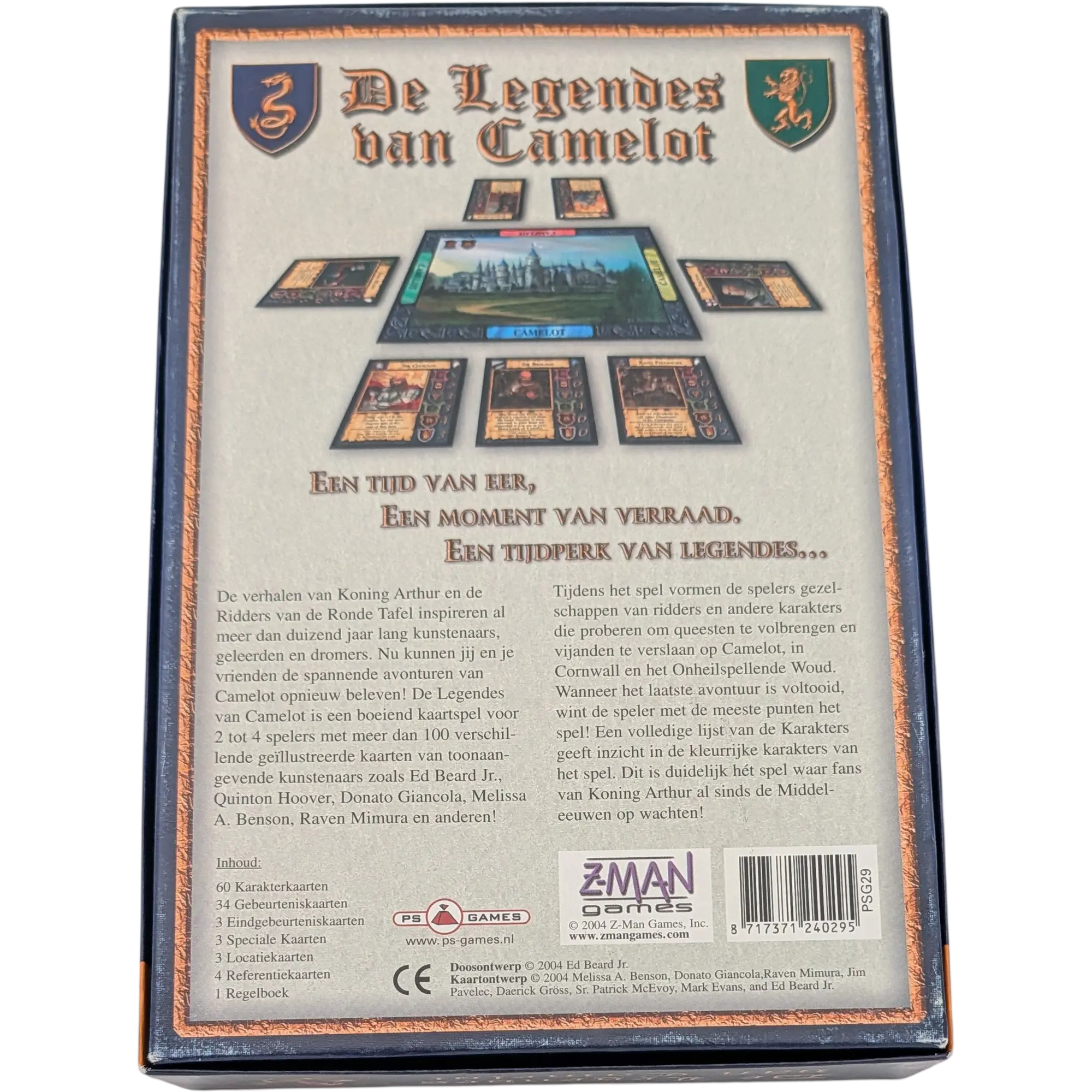 PS Games Z-Man De Legendes van Camelot Kartenspiel Niederländische Ausgabe