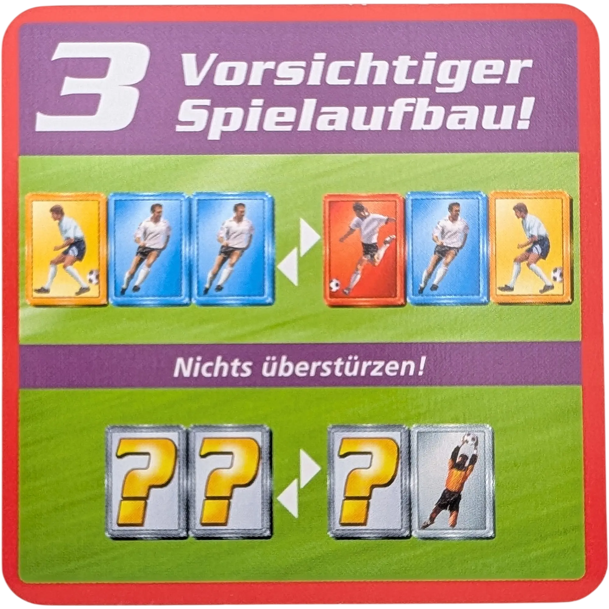 Kosmos Finale Ersatzteile Team Rot Taktikkarte Kampfstärke 3 Vorsichtiger Spielaufbau!