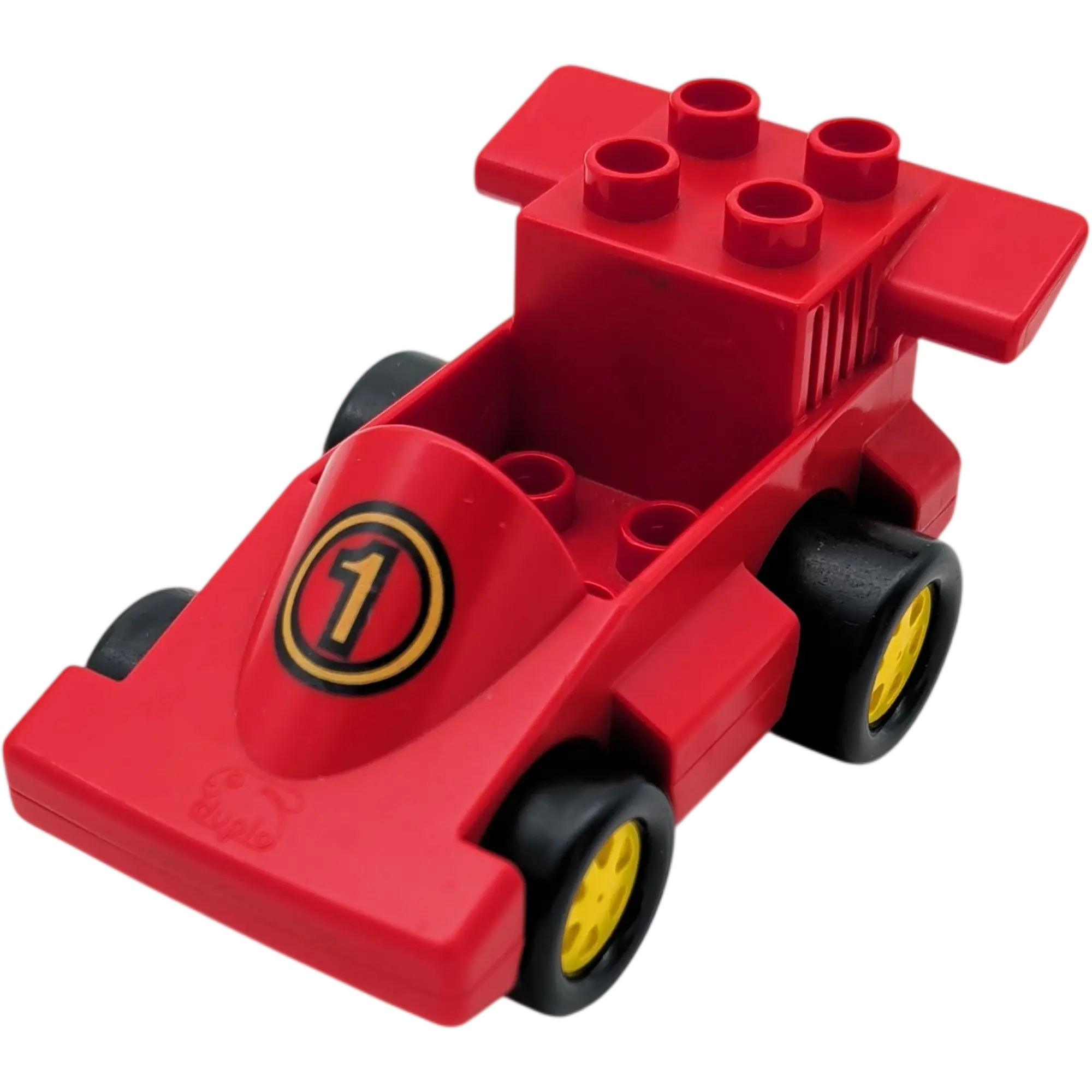 Lego Duplo Auto Rennauto Rennwagen Rot Zahl 1