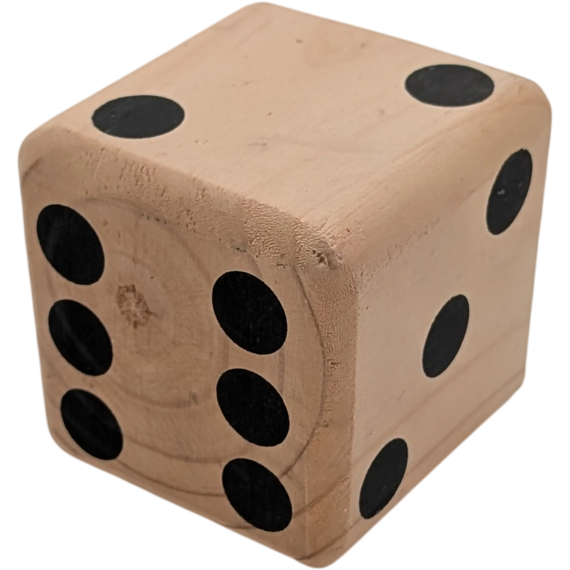 Großer Holzwürfel 7,5 cm Spielwürfel Punkte 1 bis 6 XXL