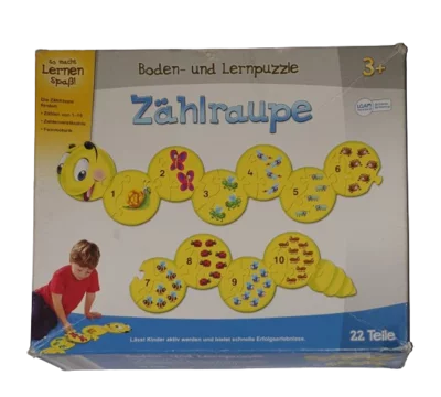 Zählraupe Bodenpuzzle 22 Teile