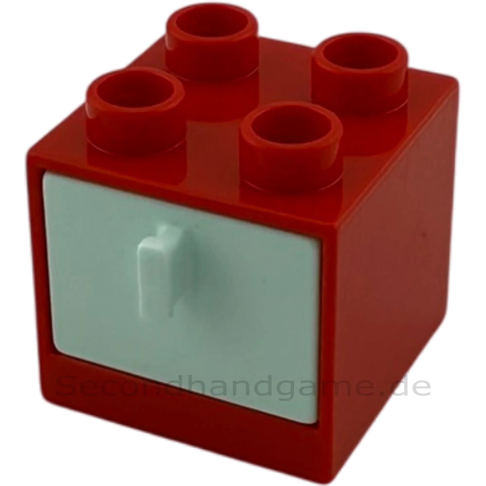 Lego Duplo 4890 Regal Schrank Rot mit Schublade Mint