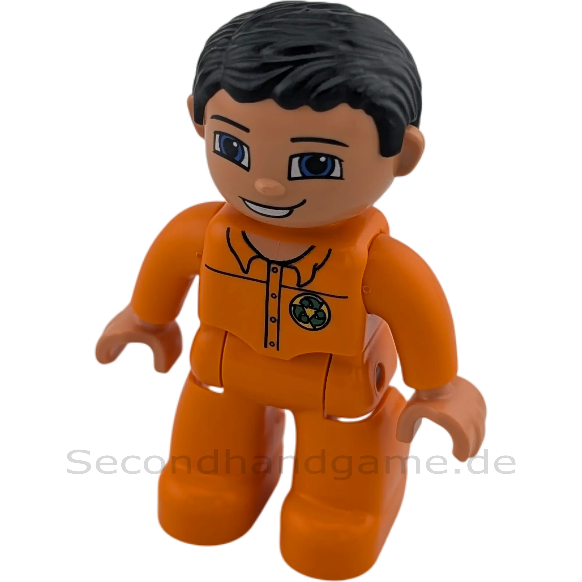 Lego Duplo Figur Mann 47394 Müllmann Recycling Mitarbeiter Orangener Overall