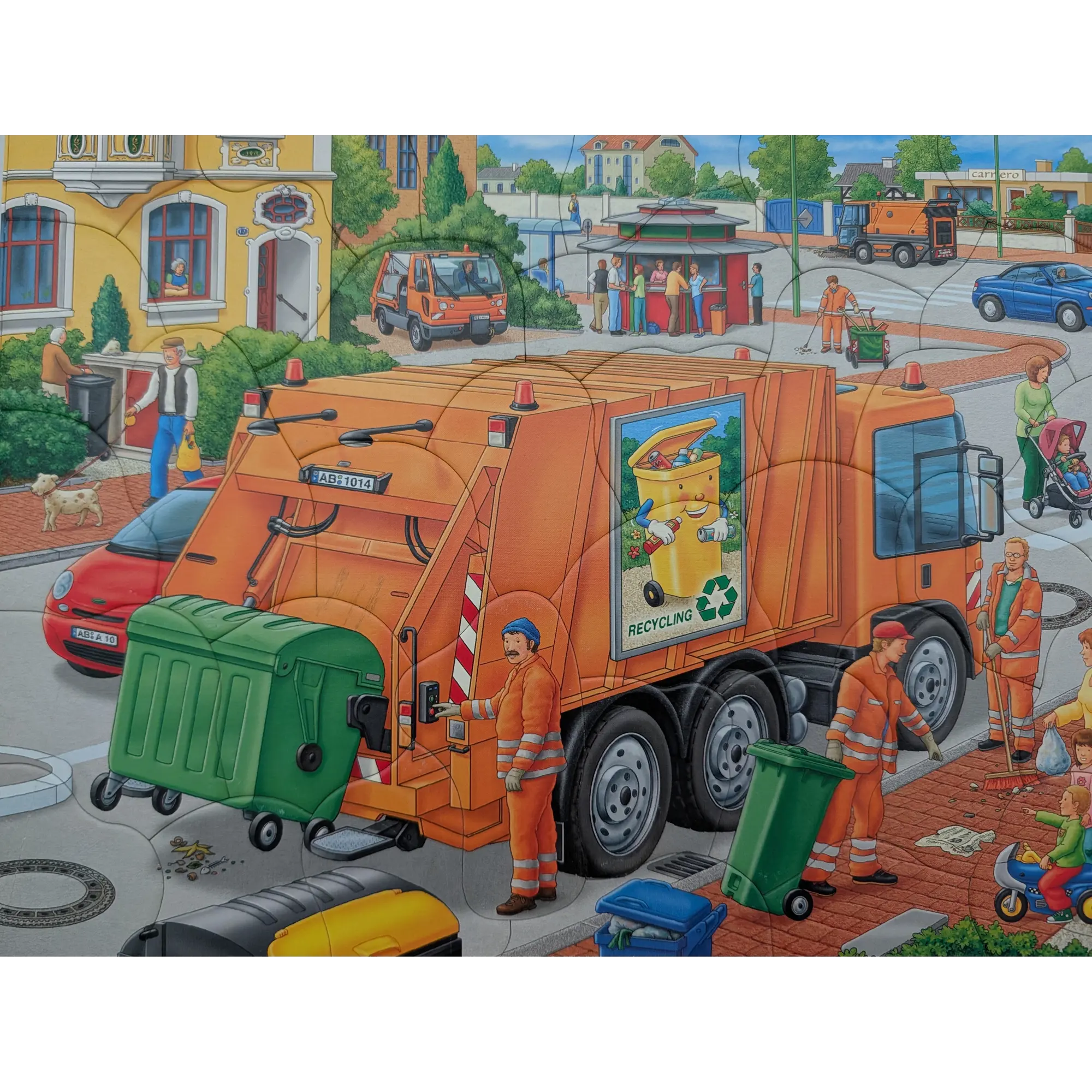 Ravensburger Rahmenpuzzle Müllabfuhr 35 Teile 063468 Recycling, Ansicht 2
