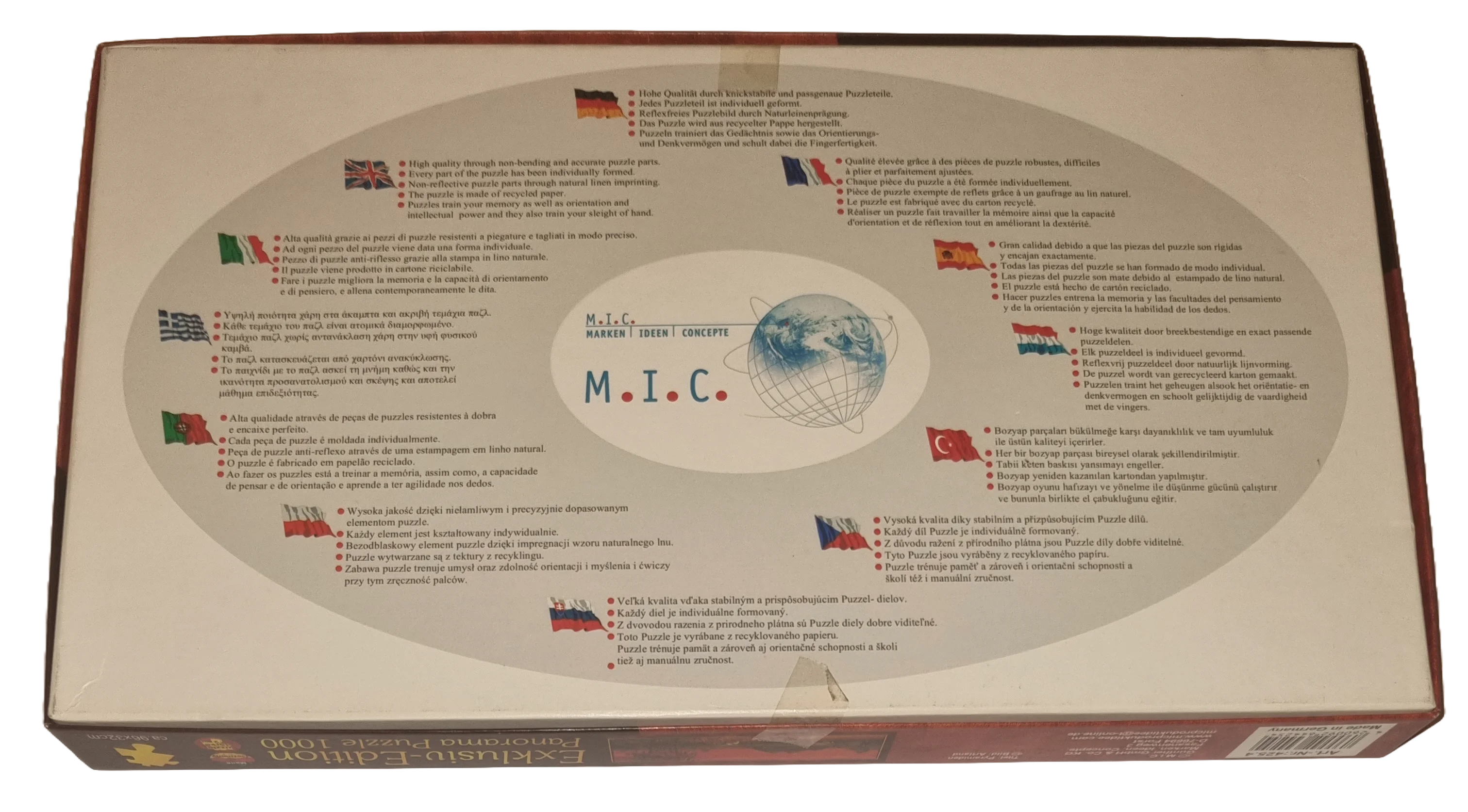 M.I.C. Puzzle Exklusiv-Edition Panorama Puzzle 1000 Teile 425.4 Pyramiden