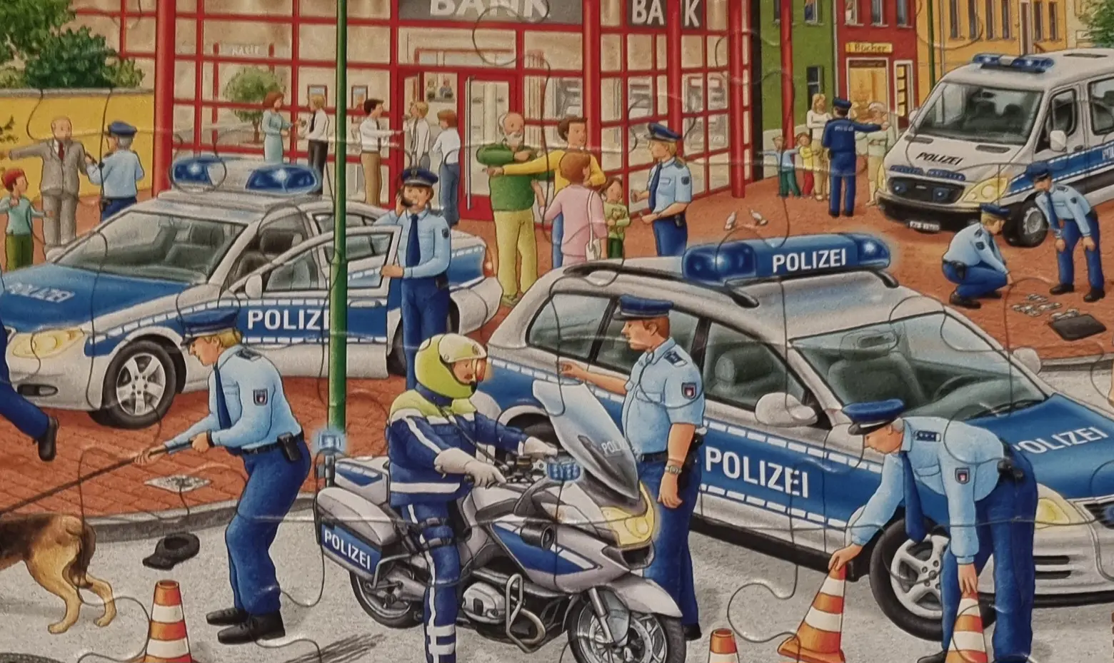 Rahmenpuzzle Großer Polizeieinsatz 25 Teile