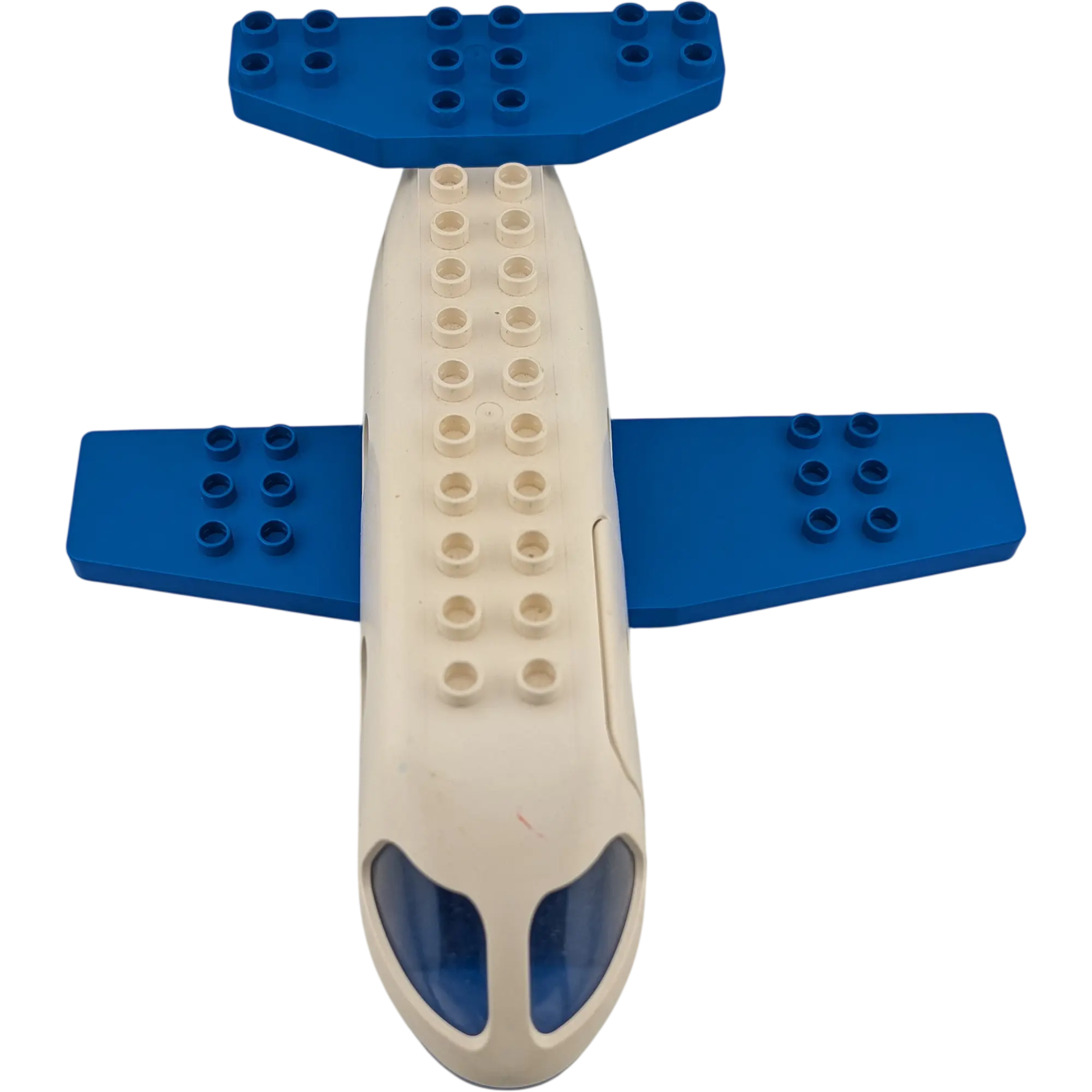 Lego Duplo 2150 Flugzeug Jumbo Jet Blau Weiß