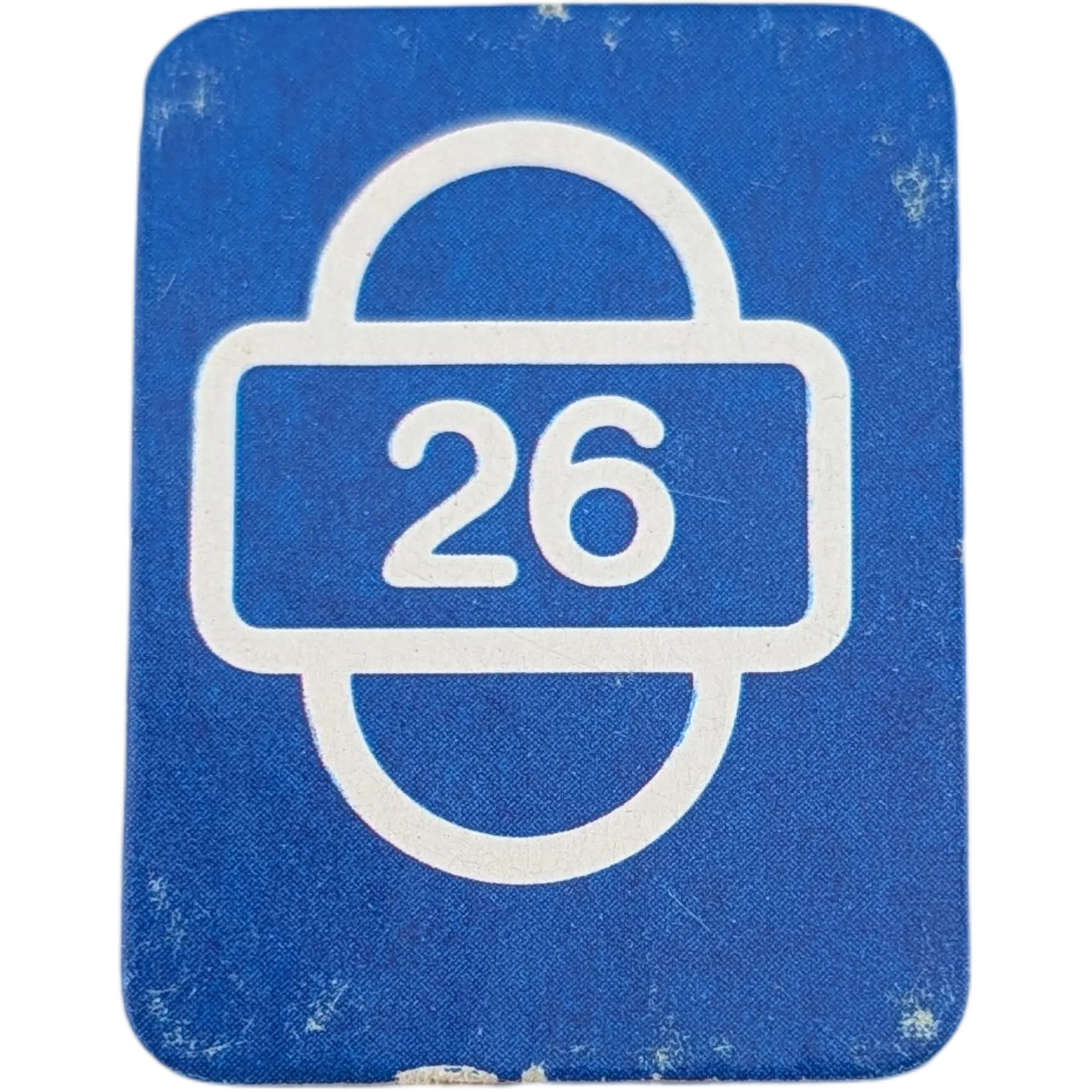 Ravensburger Scotland Yard Ersatzteile Blau Startkarte Zahl Sechsundzwanzig 26