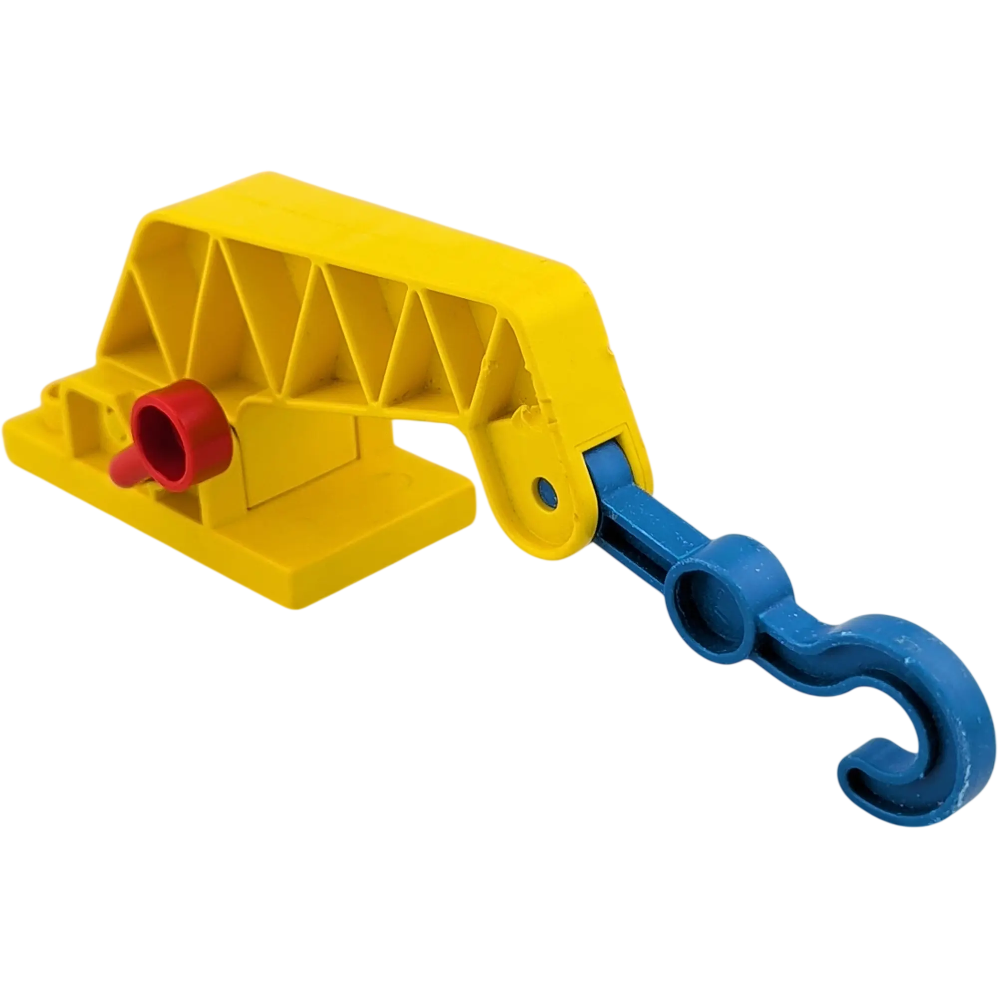 Lego Duplo 4882 Kran Arm Haken Gelb Schwarz Rot Hacken Blau B-Ware