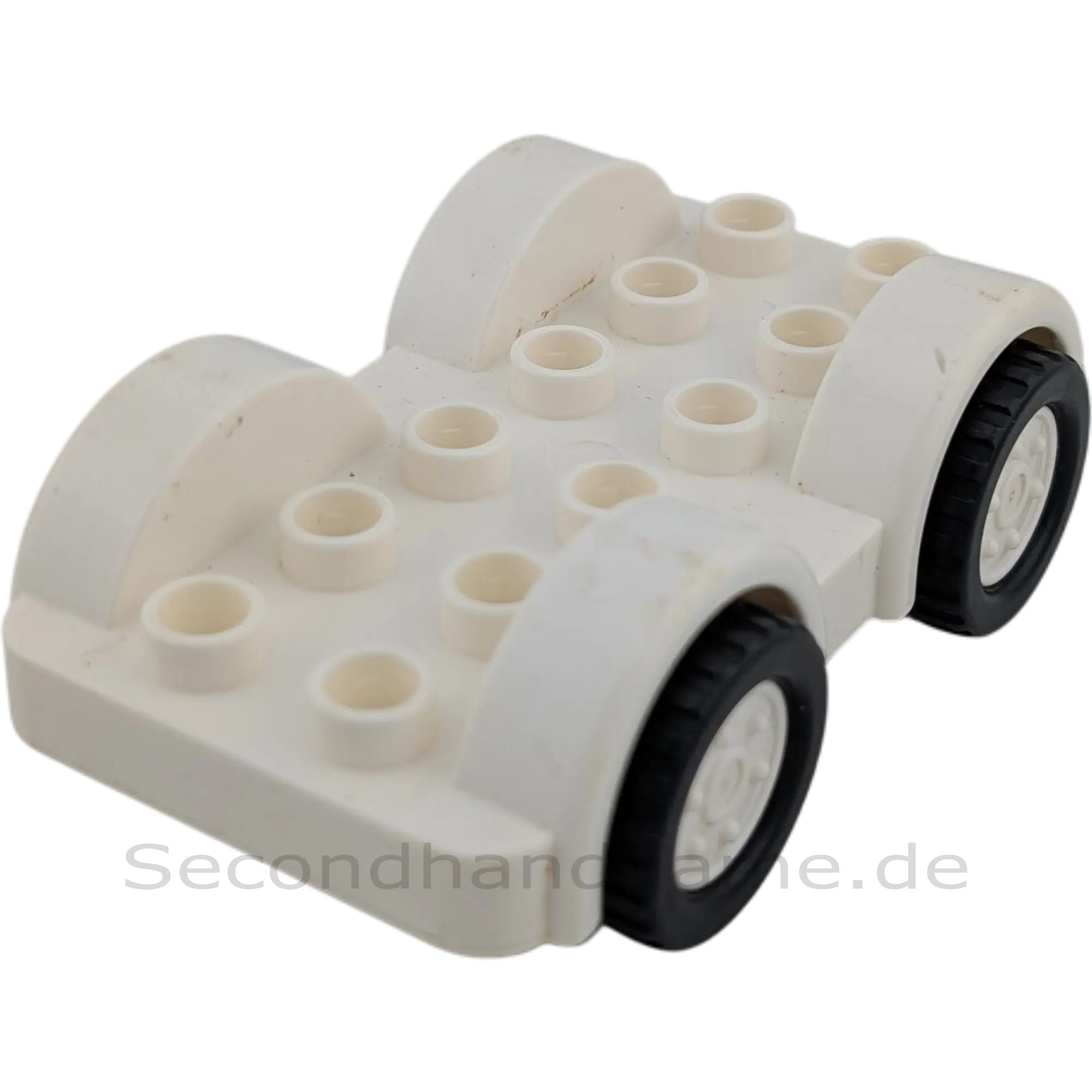 Lego Duplo 11841 Auto Weiß Schwarz Weiße Räder Unterteil Fahrzeug