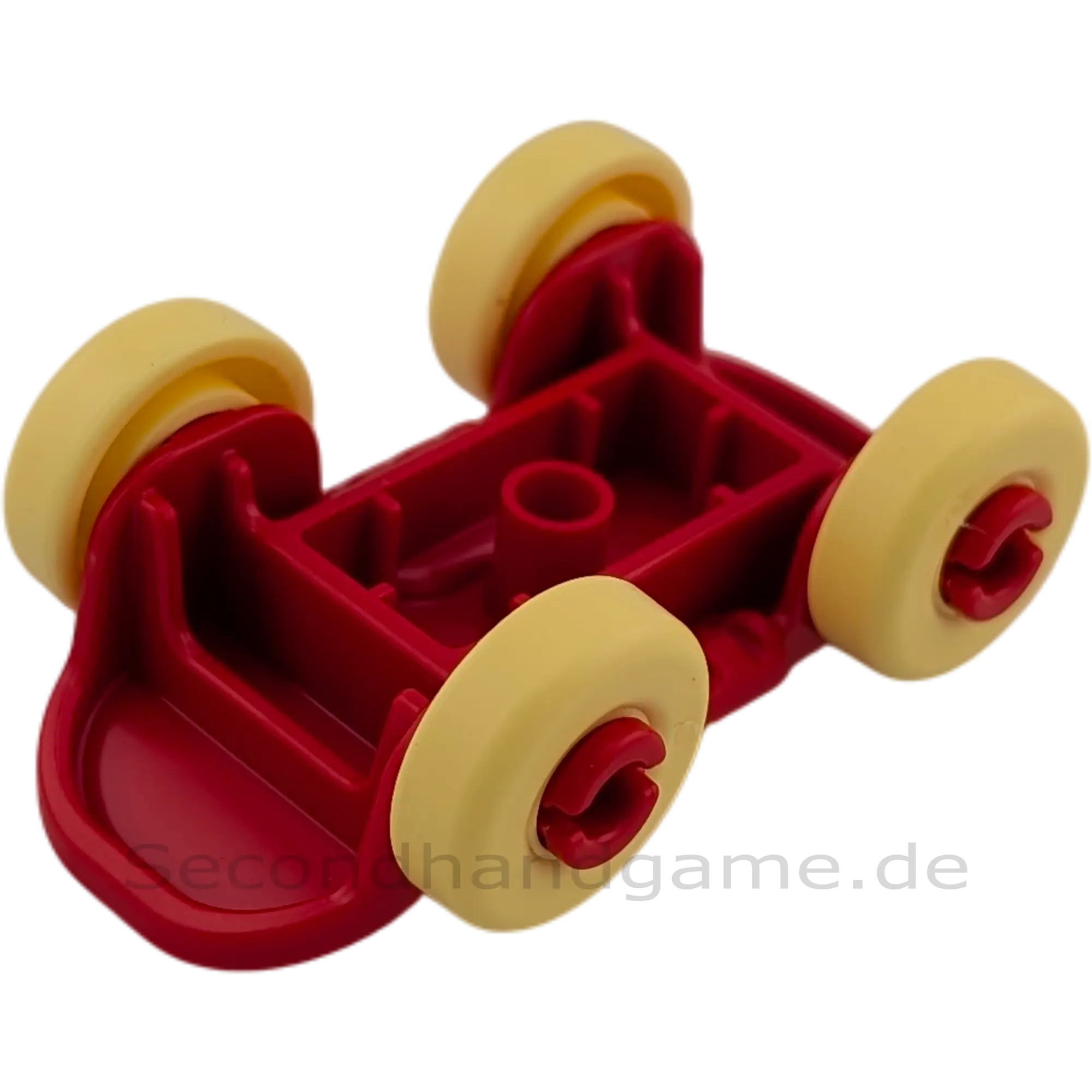 Lego Duplo 330H3 Skateboard Rot mit Hellgelben Rädern