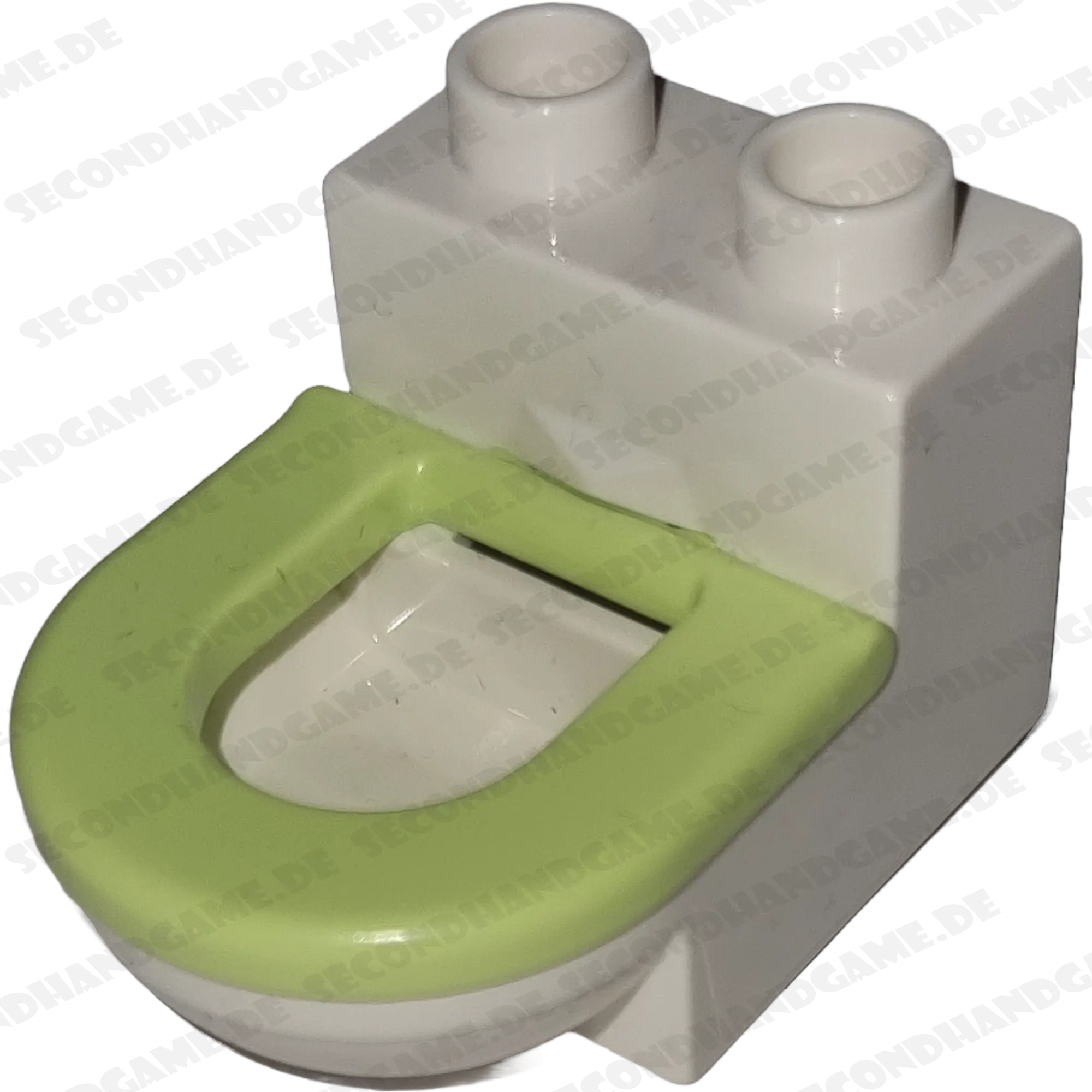 Lego Duplo 4911 Toilette Weiß Hellgrüner Deckel beweglich
