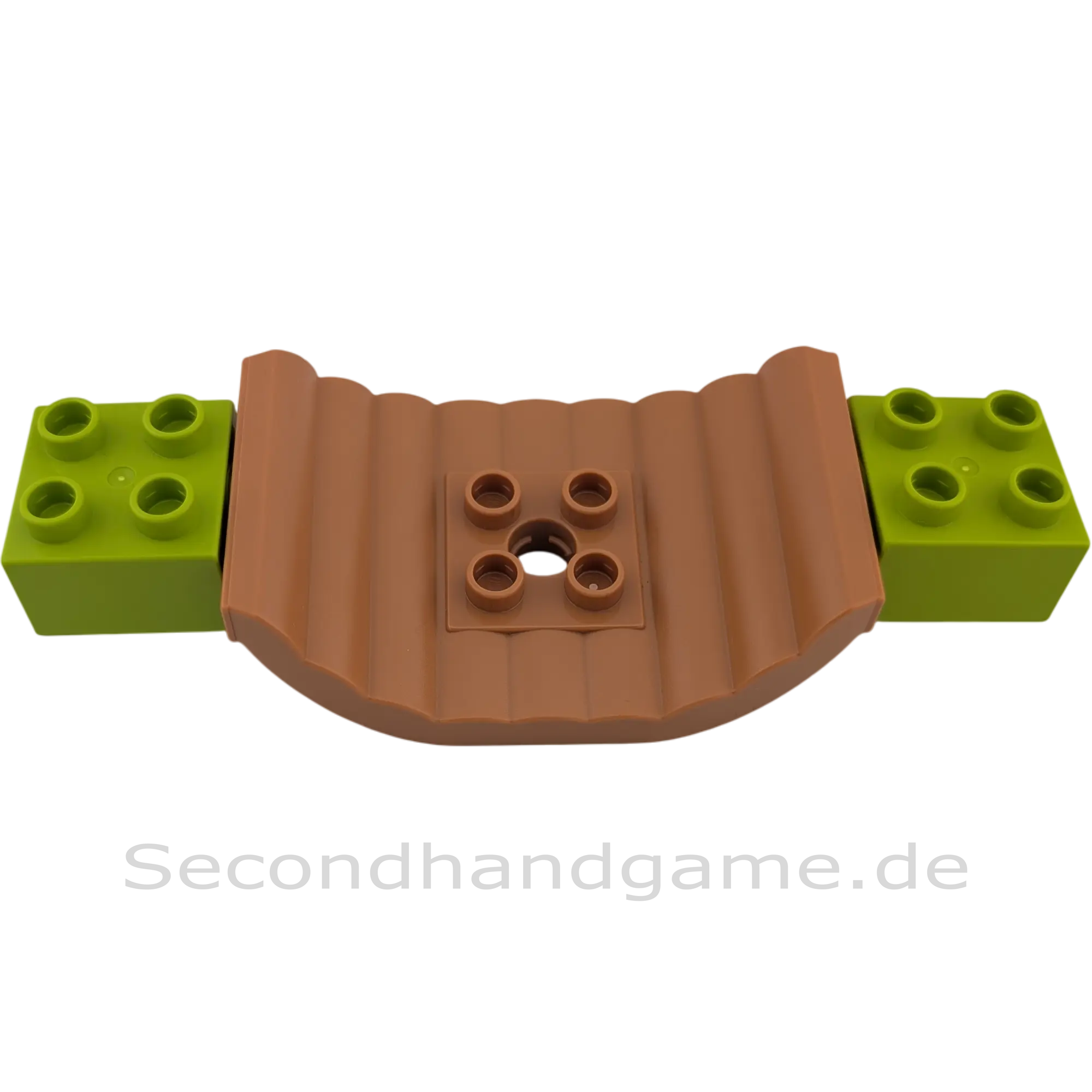 Lego Duplo 23921 2x6 Wackelbrücke Hellbraun + 2x Grüner Noppenstein 