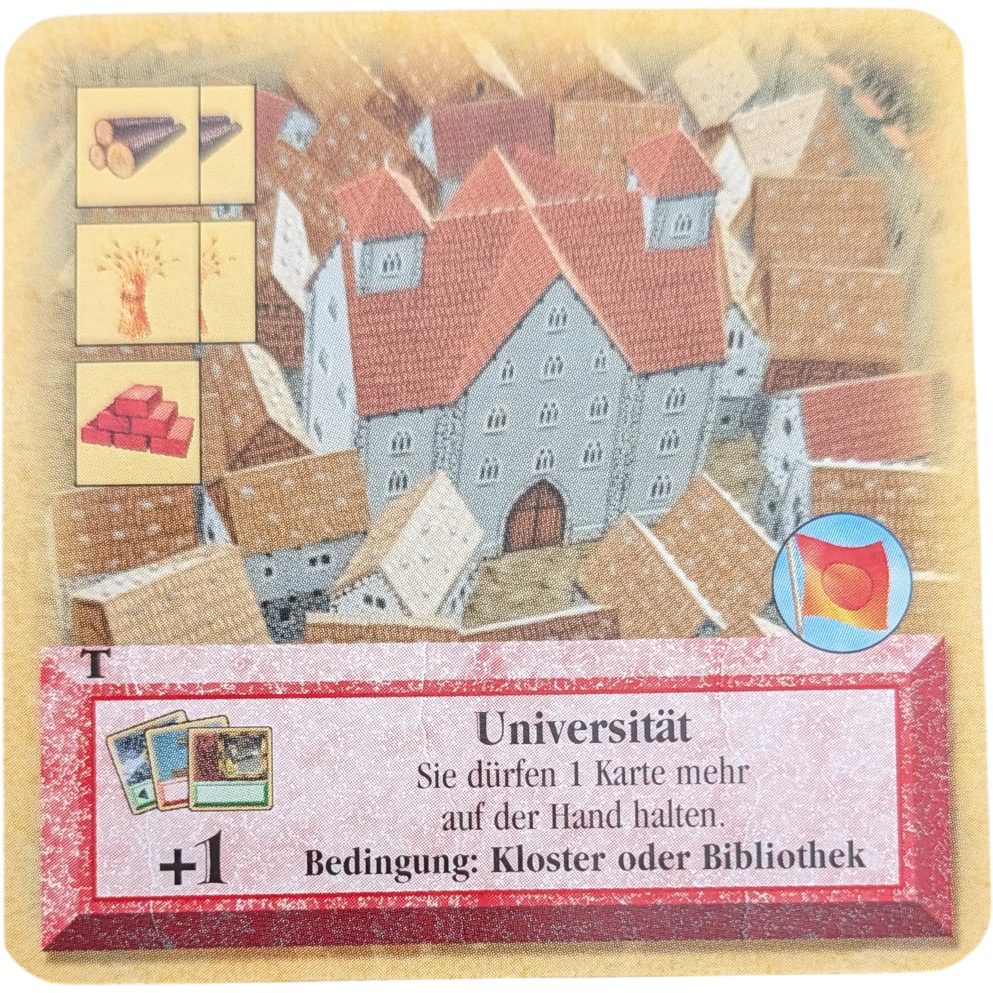 Kosmos Catan das Turnierset zum Kartenspiel Ersatzteile Karte Rot Universität