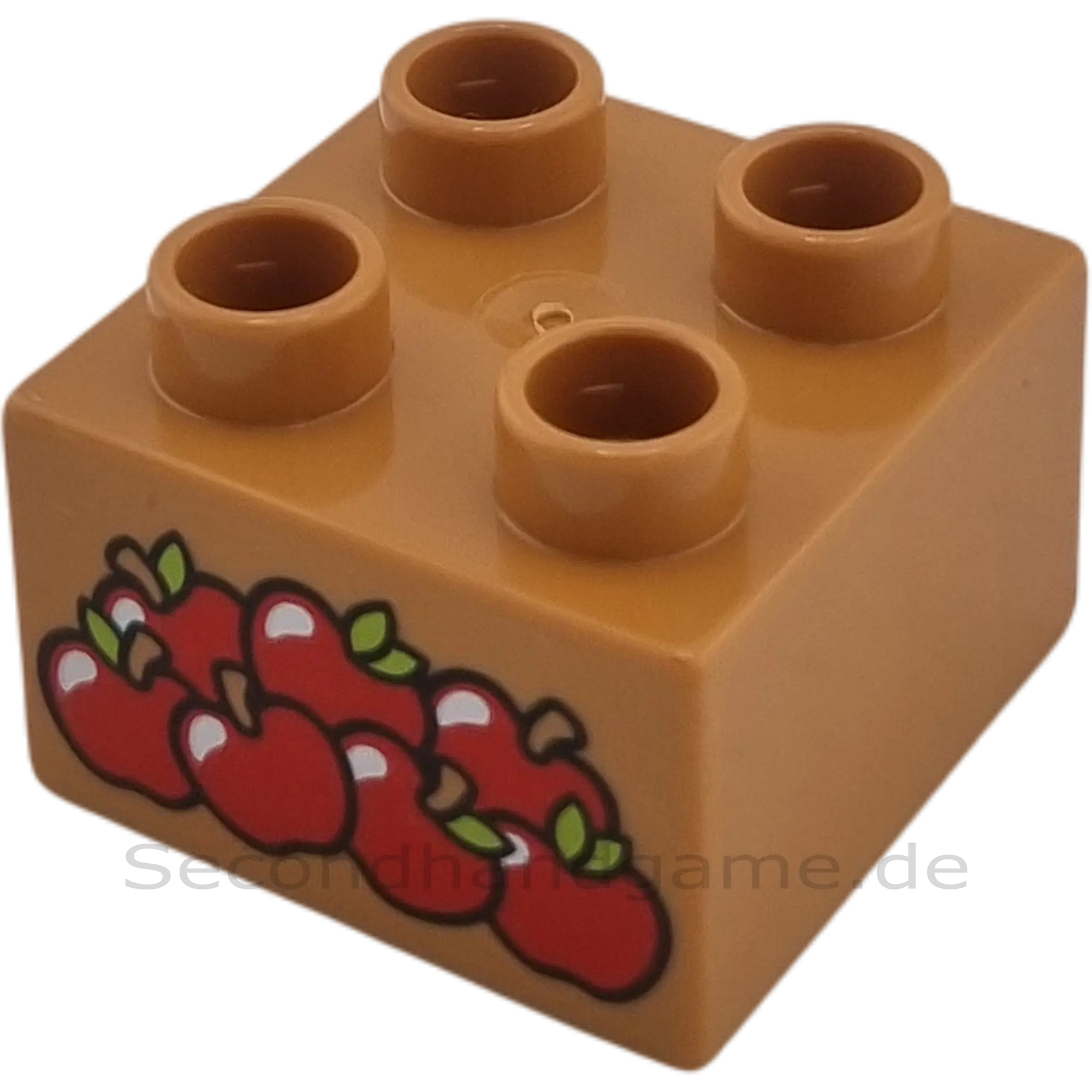 Lego Duplo 2x2 Stein Hellbraun Äpfel 3437