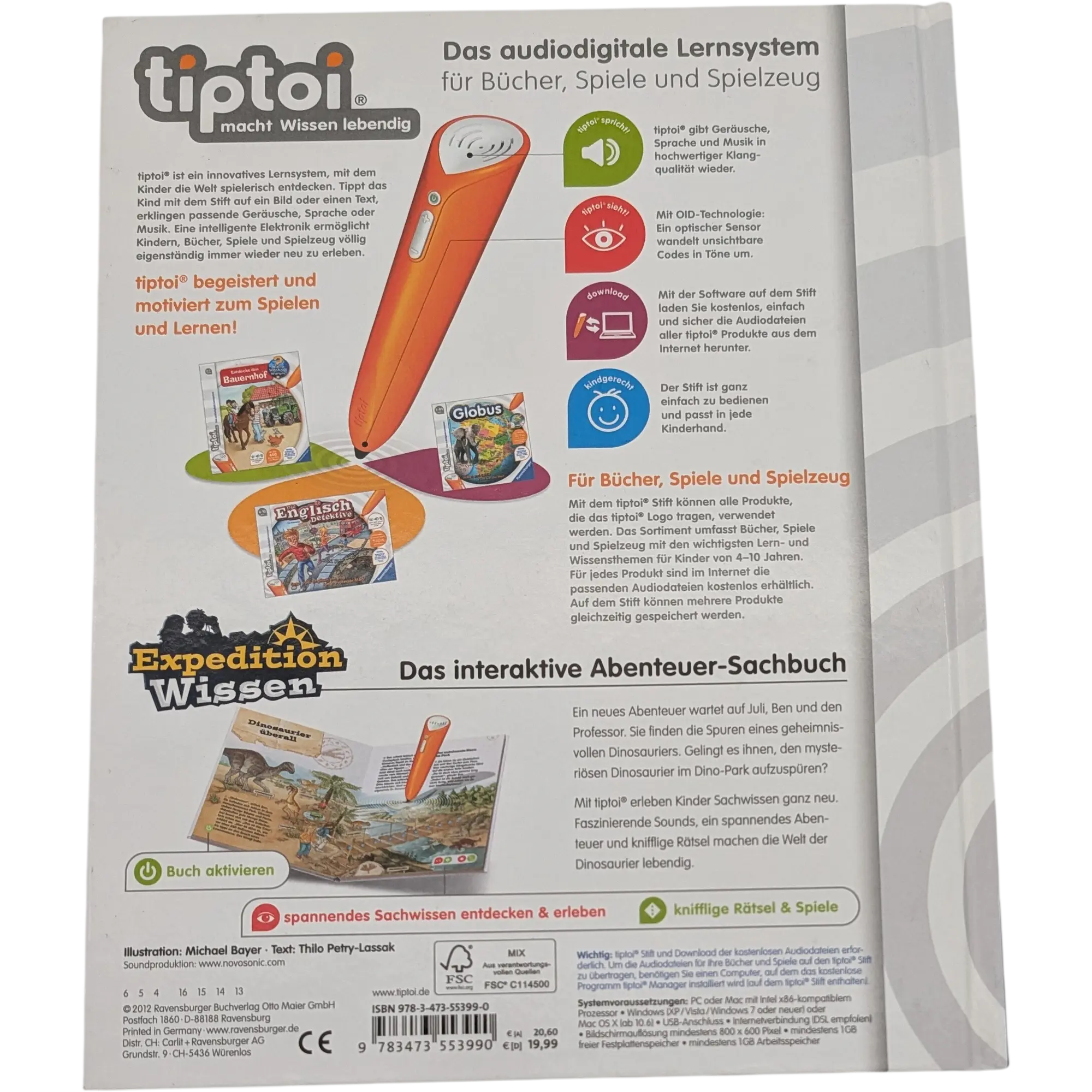 Ravensburger Tiptoi Buch Expedition Wissen Dinosaurier 55399, Ansicht 2
