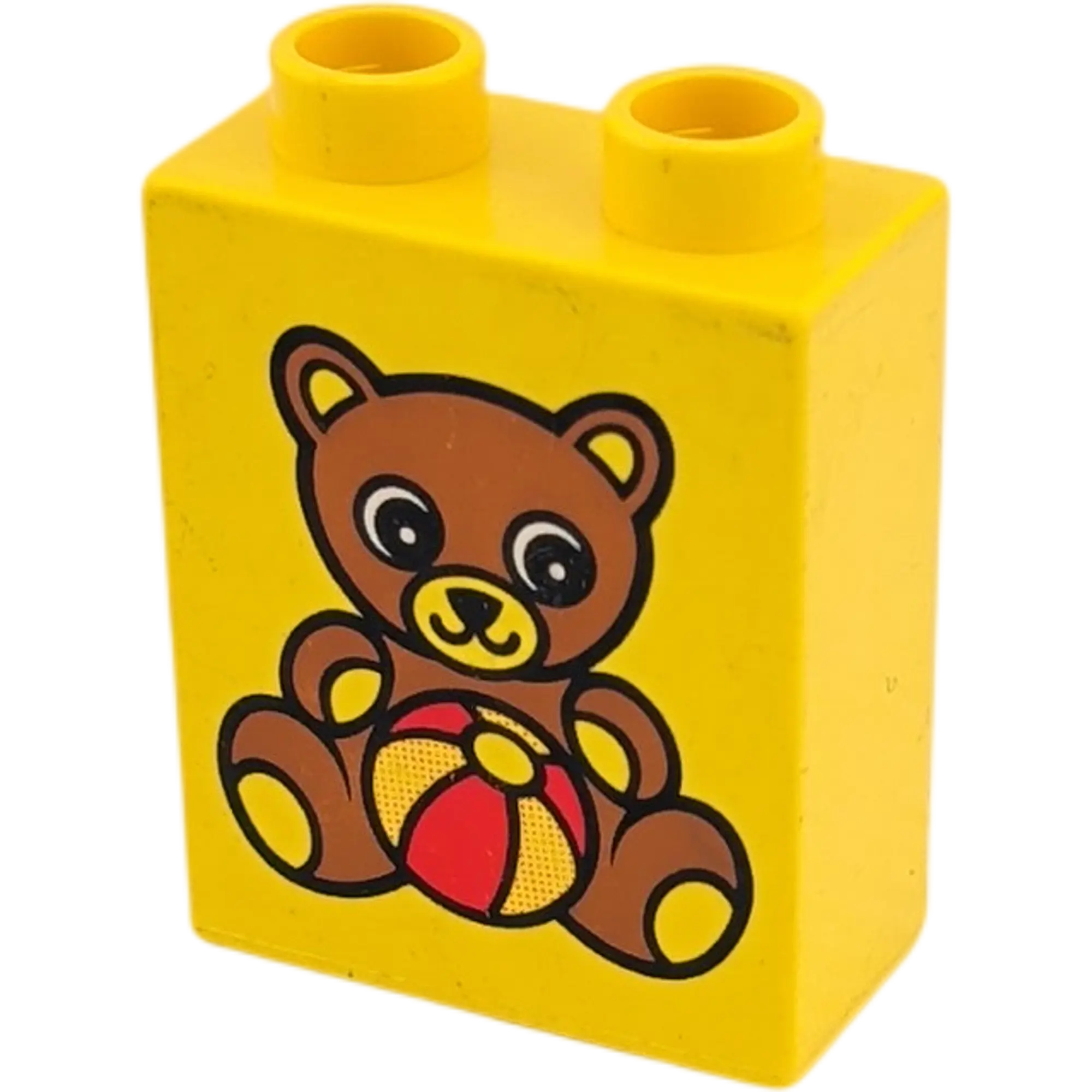 Lego Duplo 1x2 Gelb Stein Teddybär mit Ball 4066