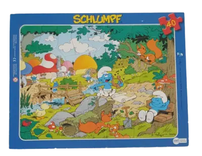 Bookmark Verlag Rahmenpuzzle Schlumpf 40 Teile