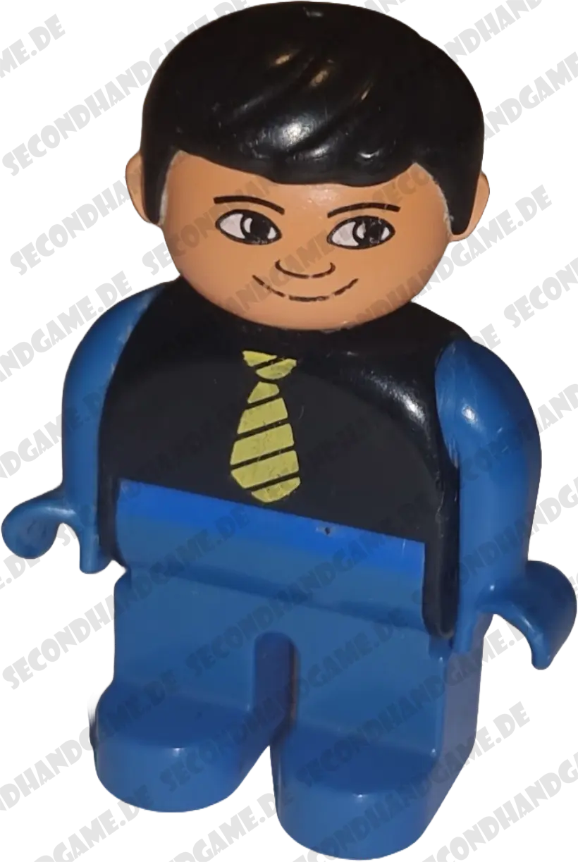 Lego Duplo Figur Mann 47394 Mann im Anzug Blau Schwarz gelbe Krawatte