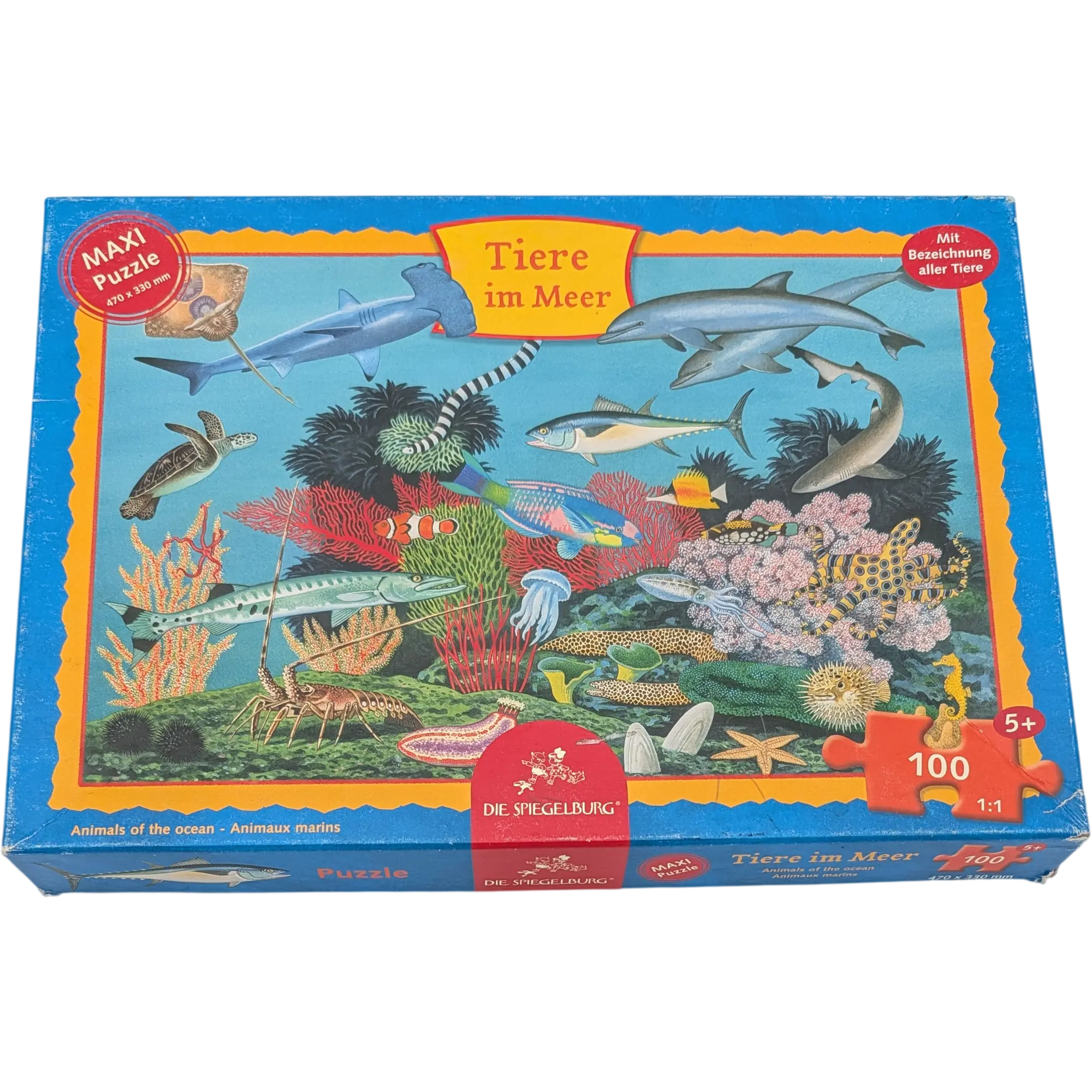 Die Spiegelburg Maxi Puzzle 100 Teile Tiere im Meer