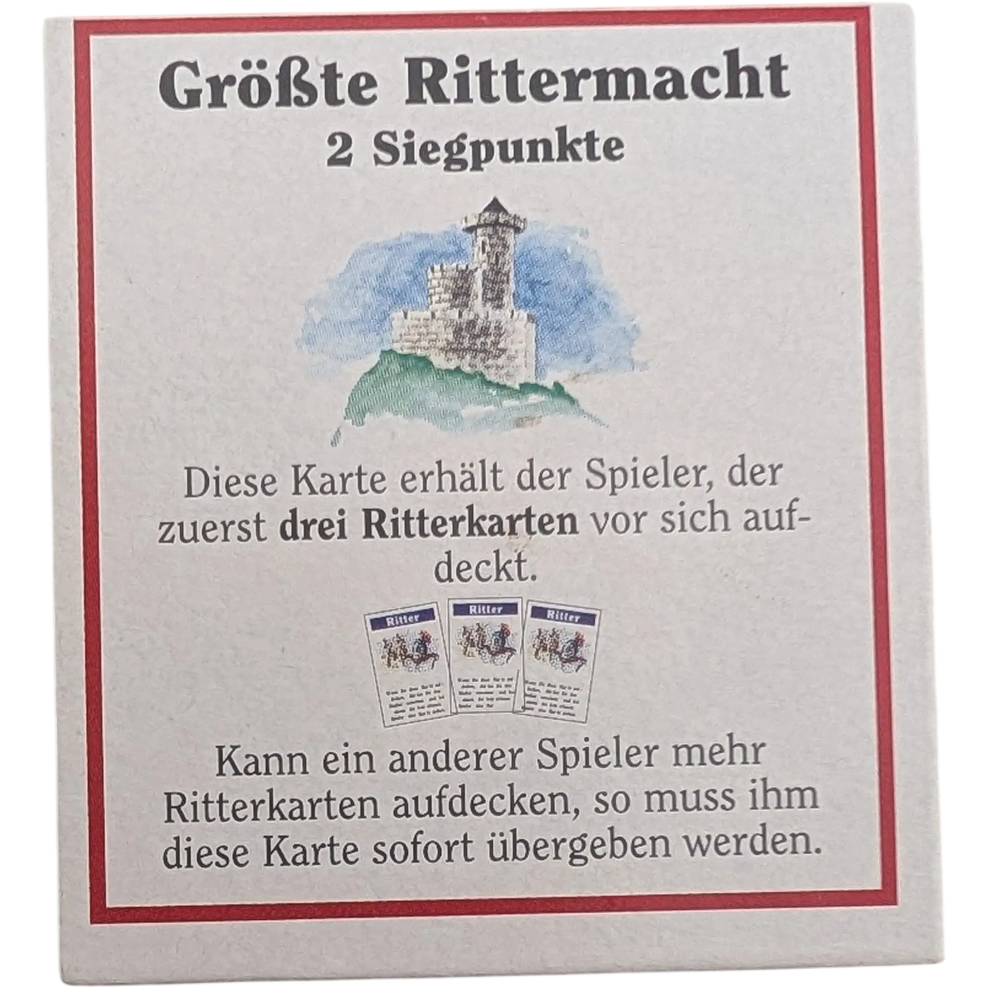 Kosmos Travel-Box Die Siedler von Catan Ersatzteile Größte Rittermacht