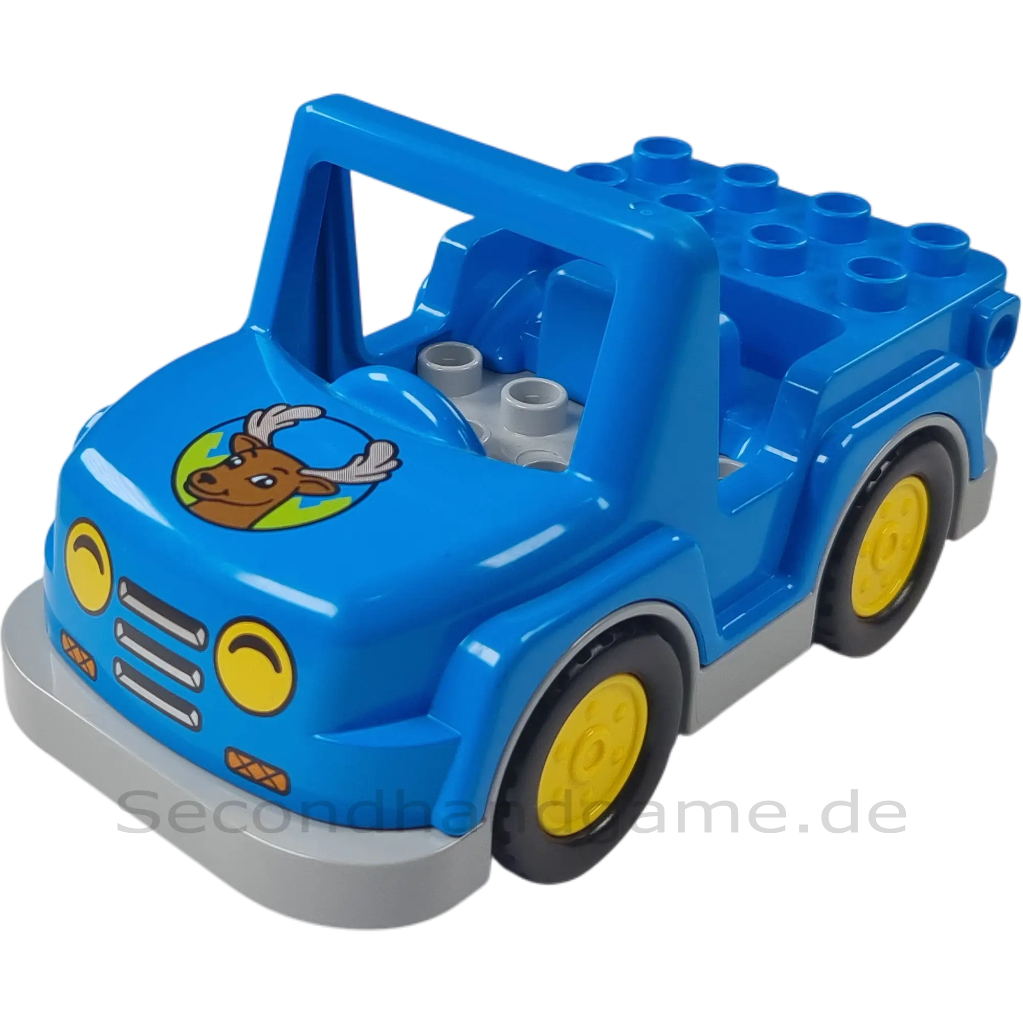 Lego Duplo Jeep mit Elch Mittelblau