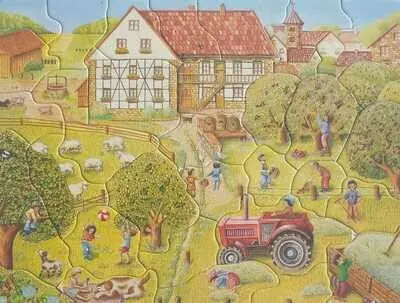 Ravensburger Didacta Rahmenpuzzle Bei der Ernte 34 Teile No. 066551, Ansicht 2