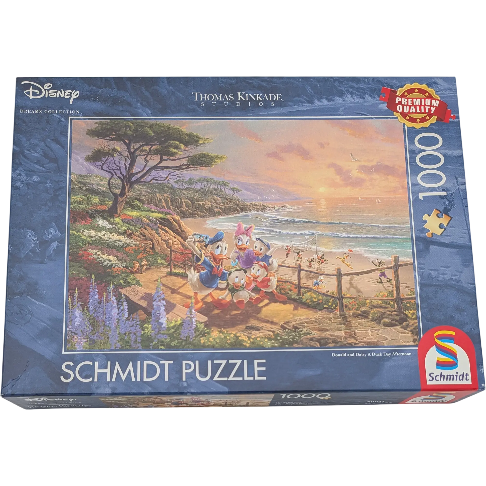 Schmidt Disney Thomas Kinkade Studios Puzzle 1000 Teile 59951 Donald and Daisy a duck day afternoon