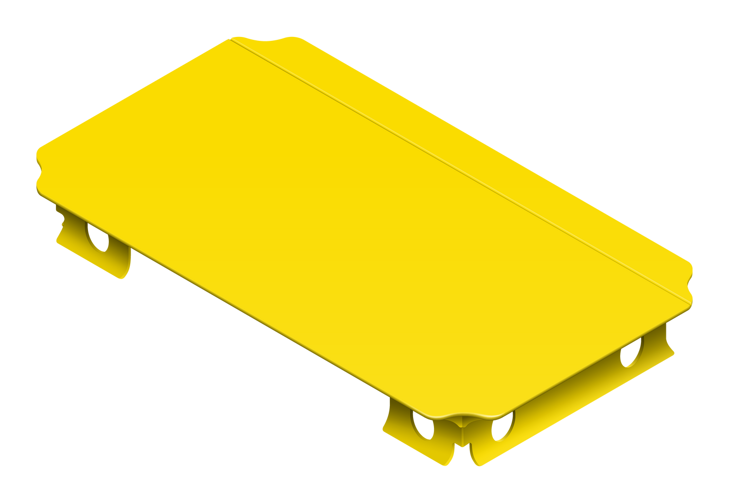 QUADRO Mini Platte 8 × 4 cm Gelb