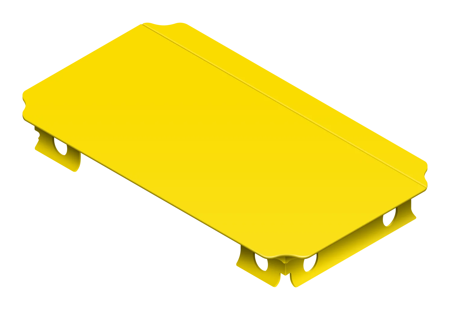 QUADRO Mini Platte 8 × 4 cm Gelb