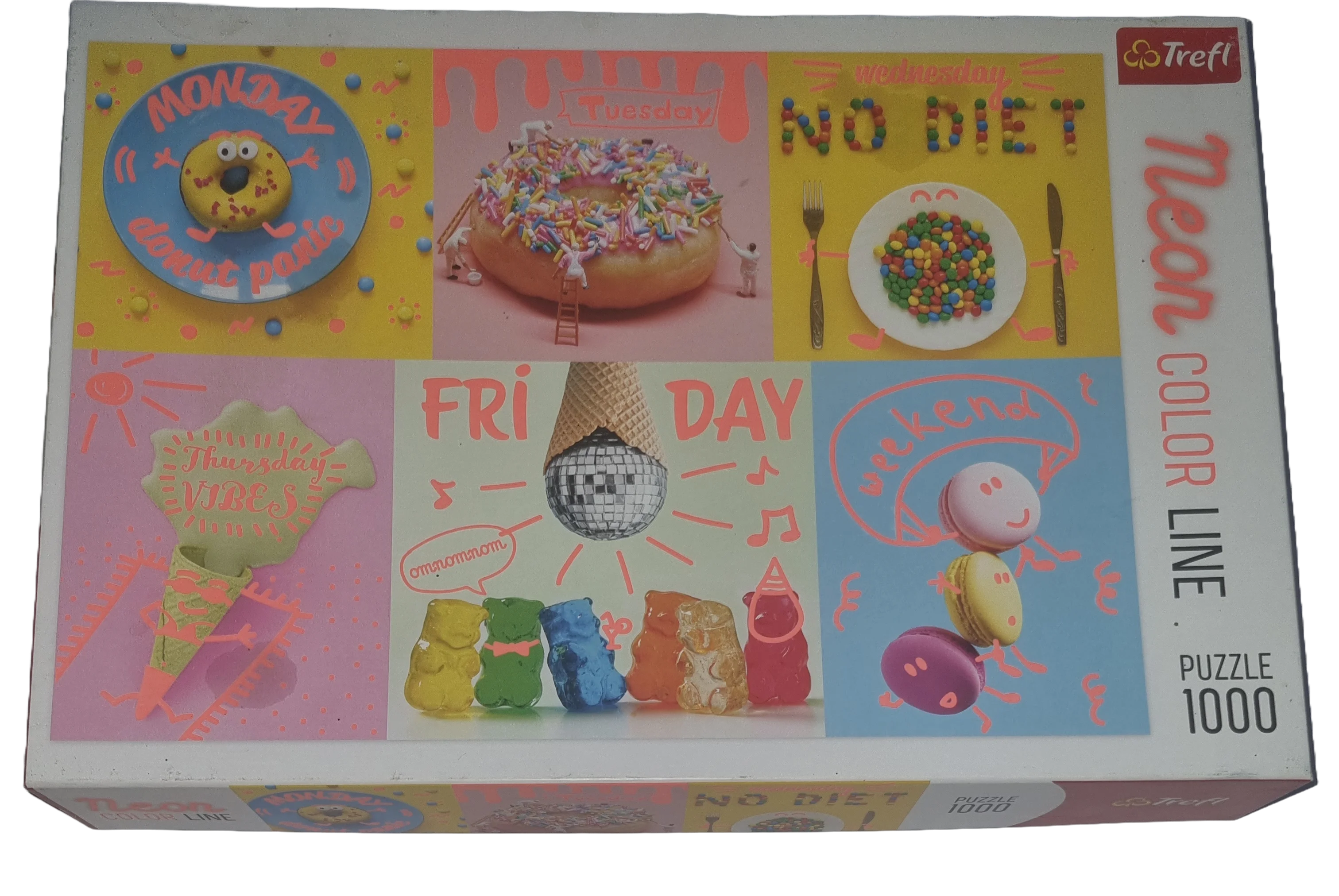 Trefl Neon Color Line Puzzle 1000 Teile 10580 Sweet week
