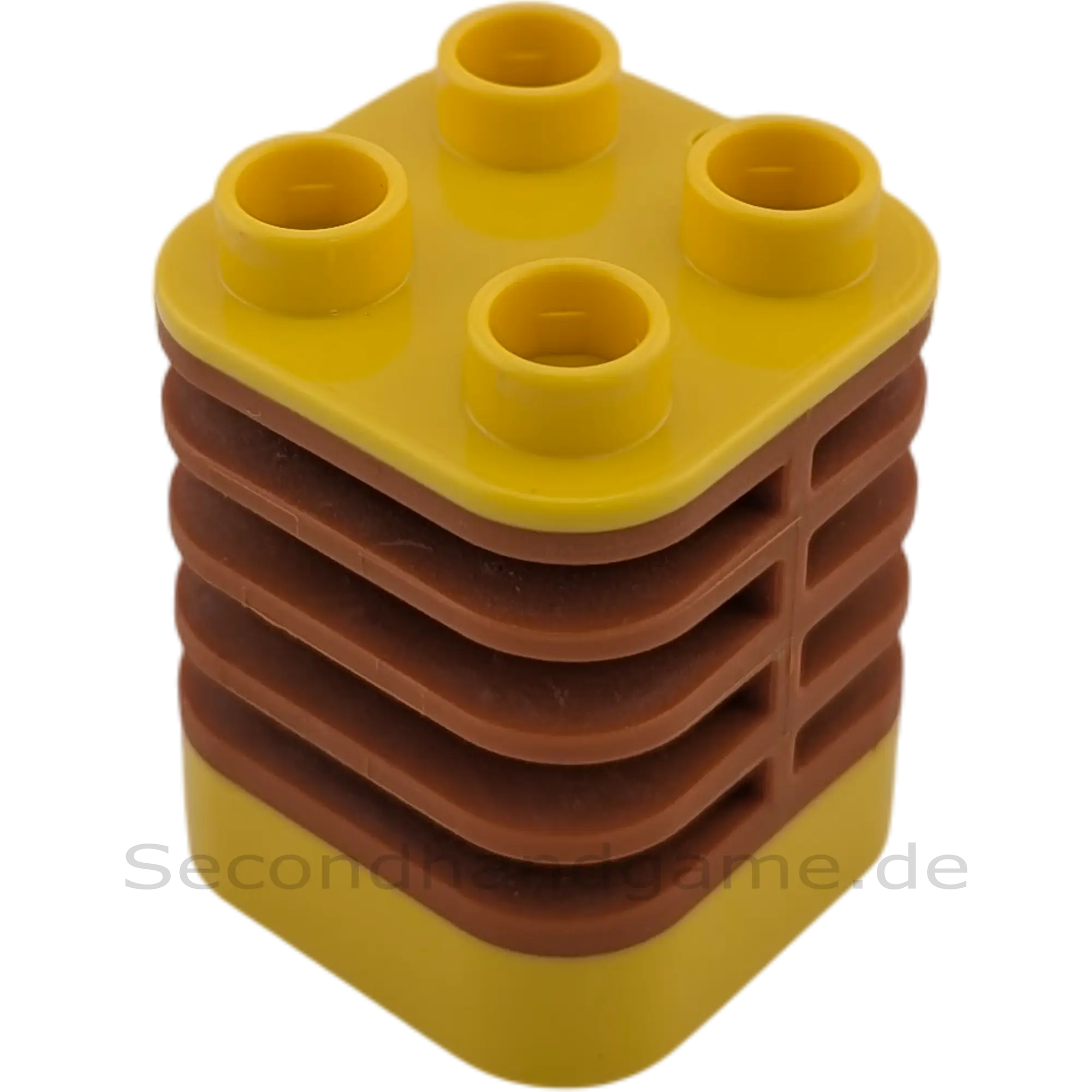 Lego Duplo Flexibler Akkordeon-Baustein Wippe Braun Gelb