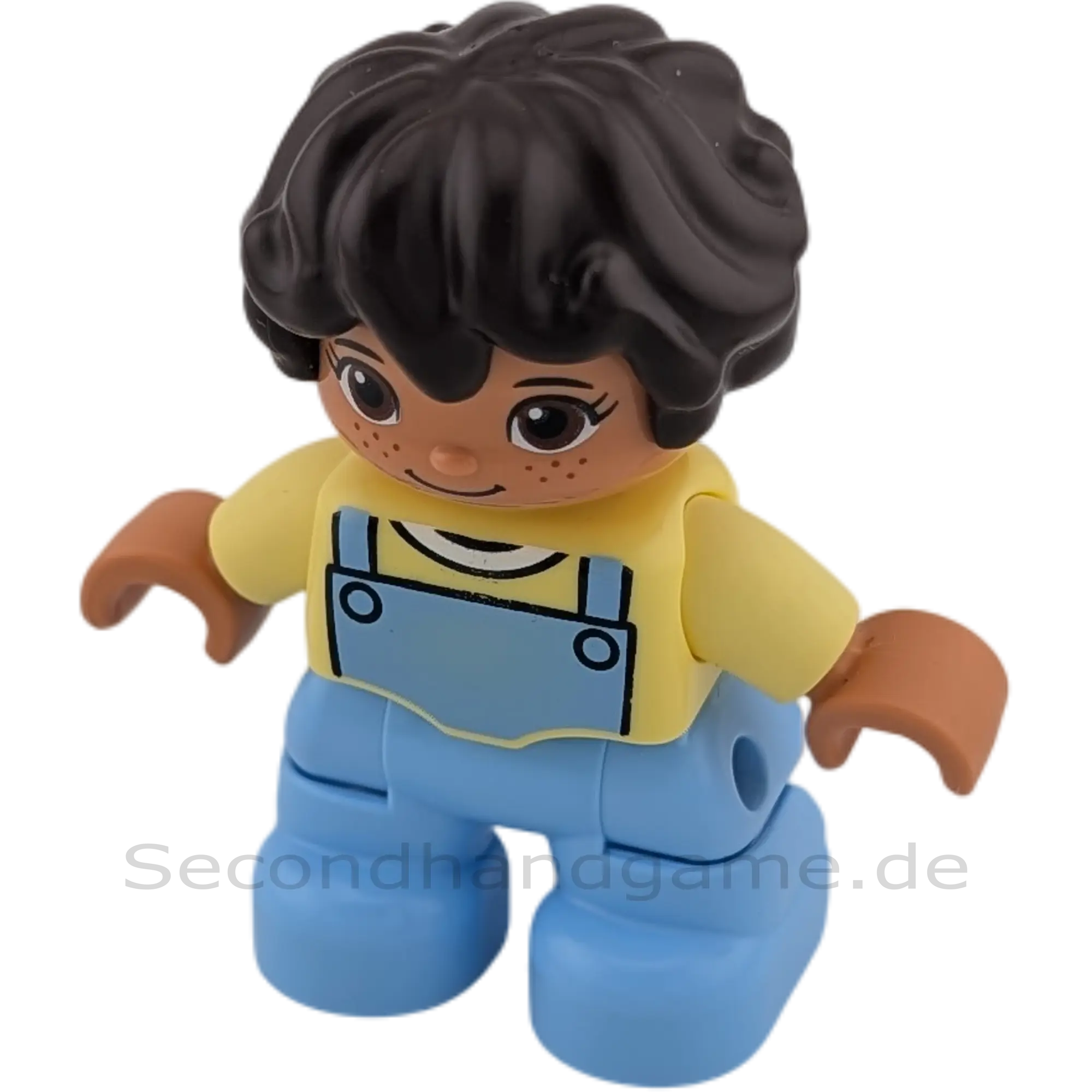 Lego Duplo Figur Kind Junge – Sommersprossen / Braune Wellen / Latzhose (Art.-Nr. 246H1)