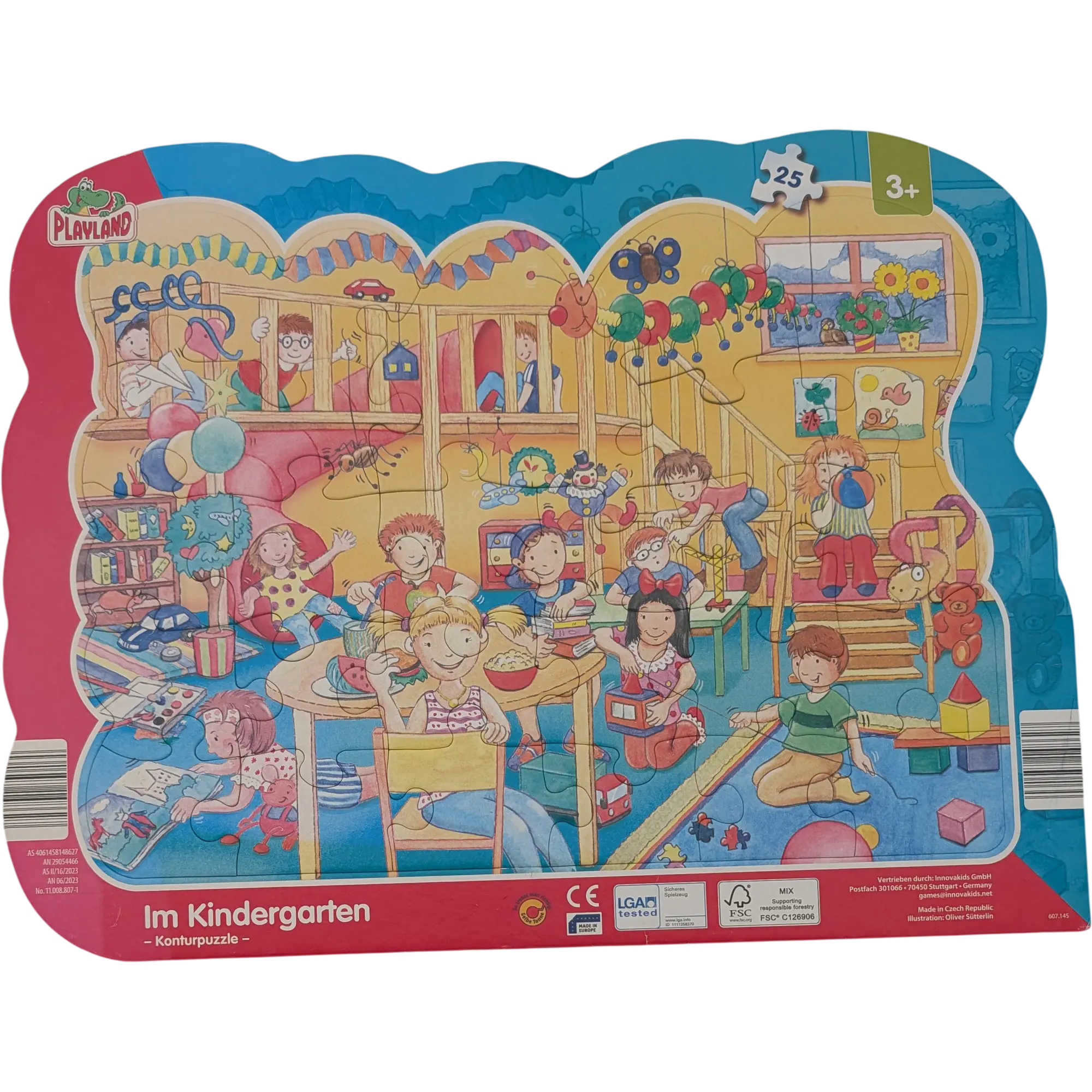 Innovakids Rahmenpuzzle Im Kindergarten Puzzle 25 Teile Konturpuzzle