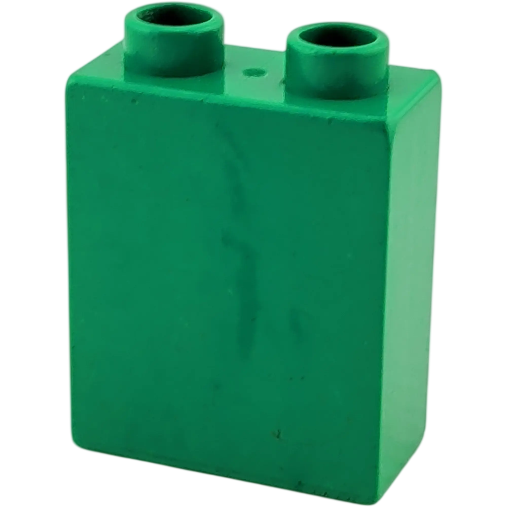 Lego Duplo 4066 Stein 1x2 Dunkelgrün Käse, Ansicht 2