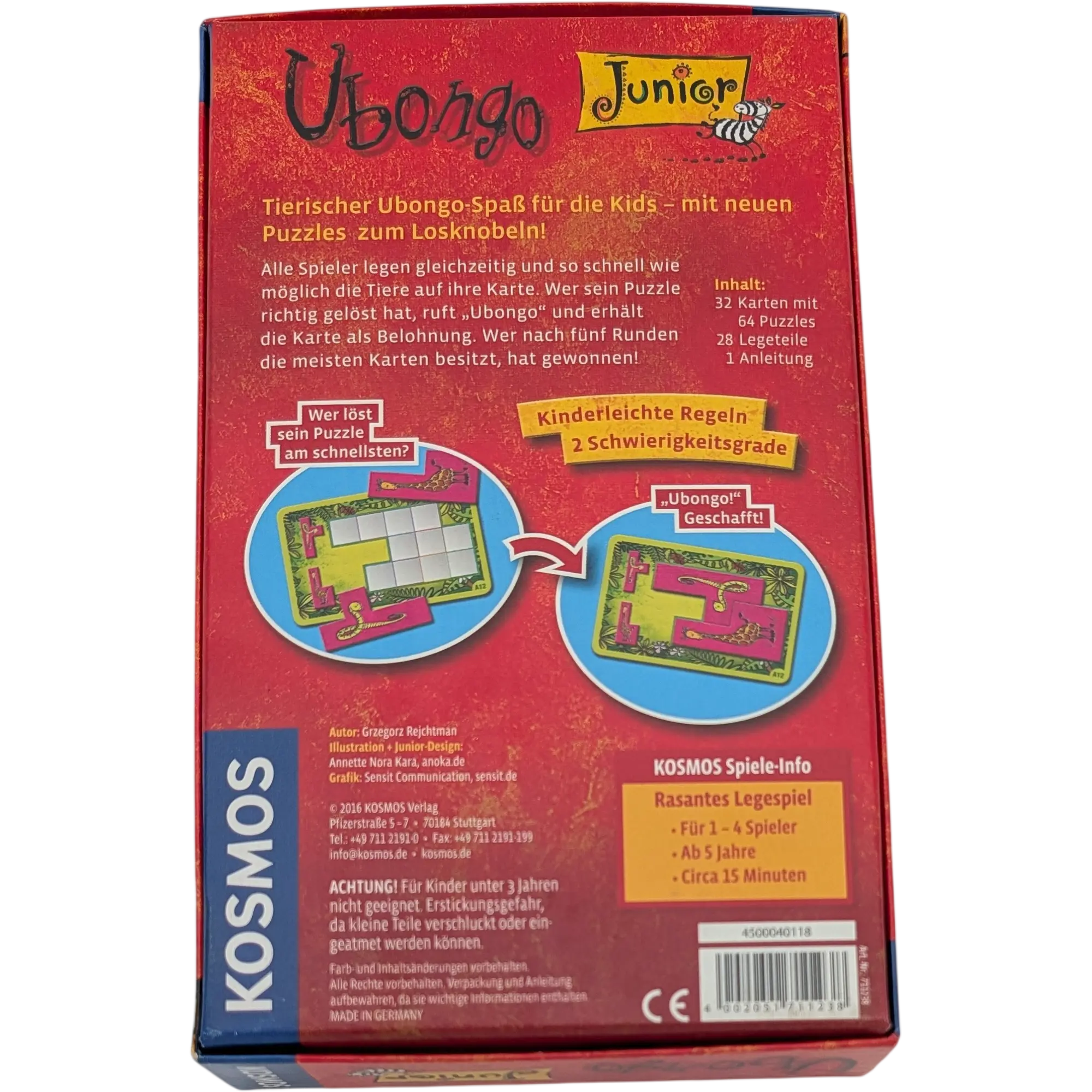 Kosmos Ubongo Junior Das Legespiel