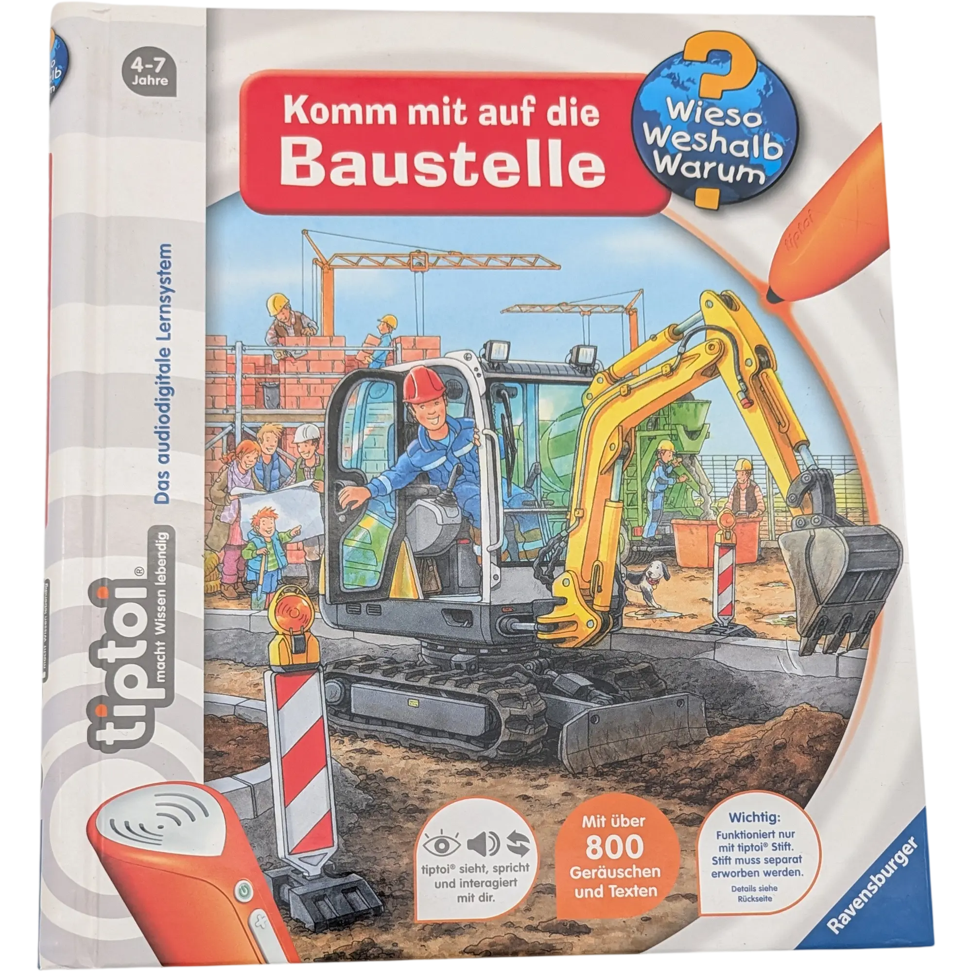 Ravensburger Tiptoi Buch Wieso Weshalb Warum Komm mit auf die Baustelle 32916