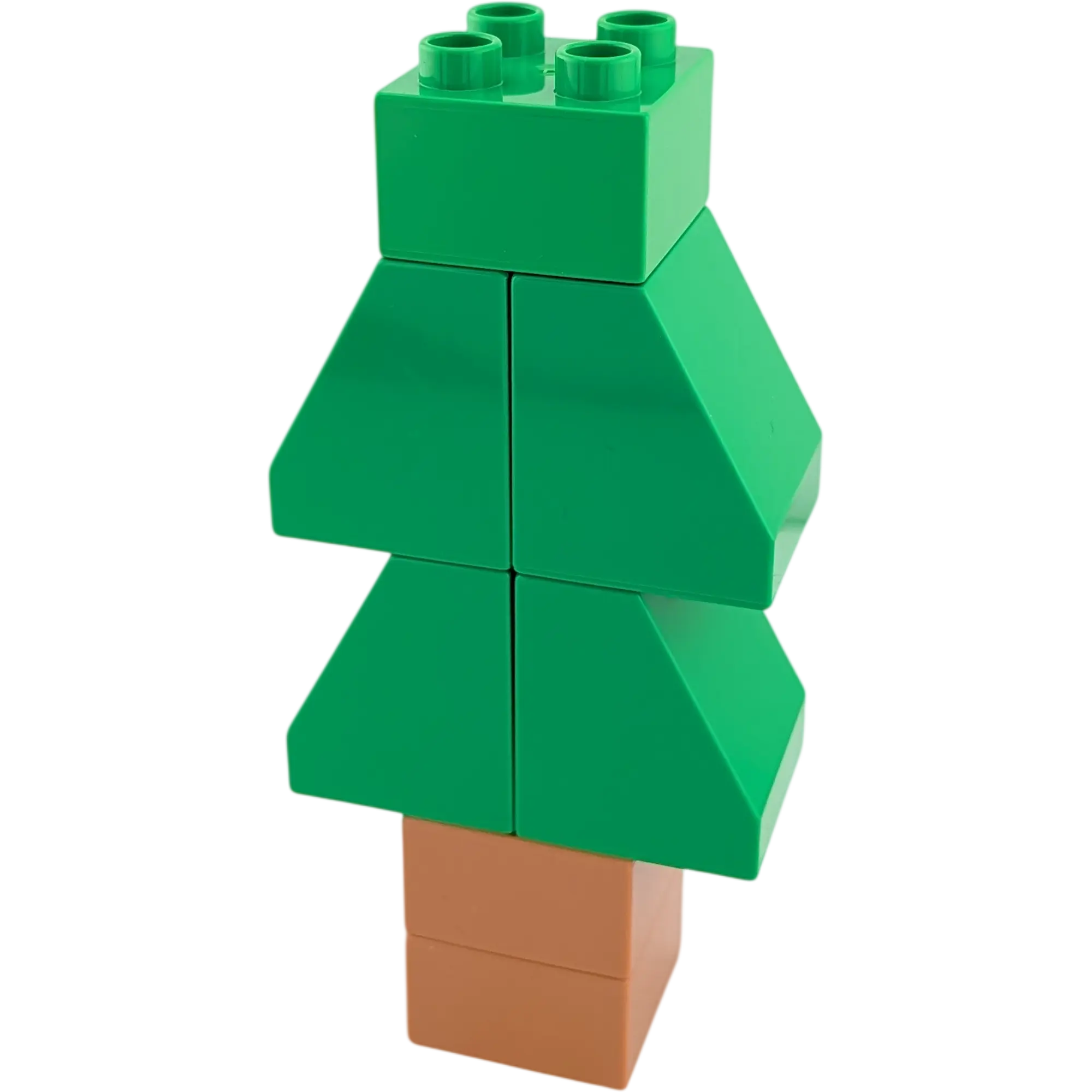 Lego Duplo Baum Tannenbaum Mittelgrün Stamm Hellbraun 7-teilig