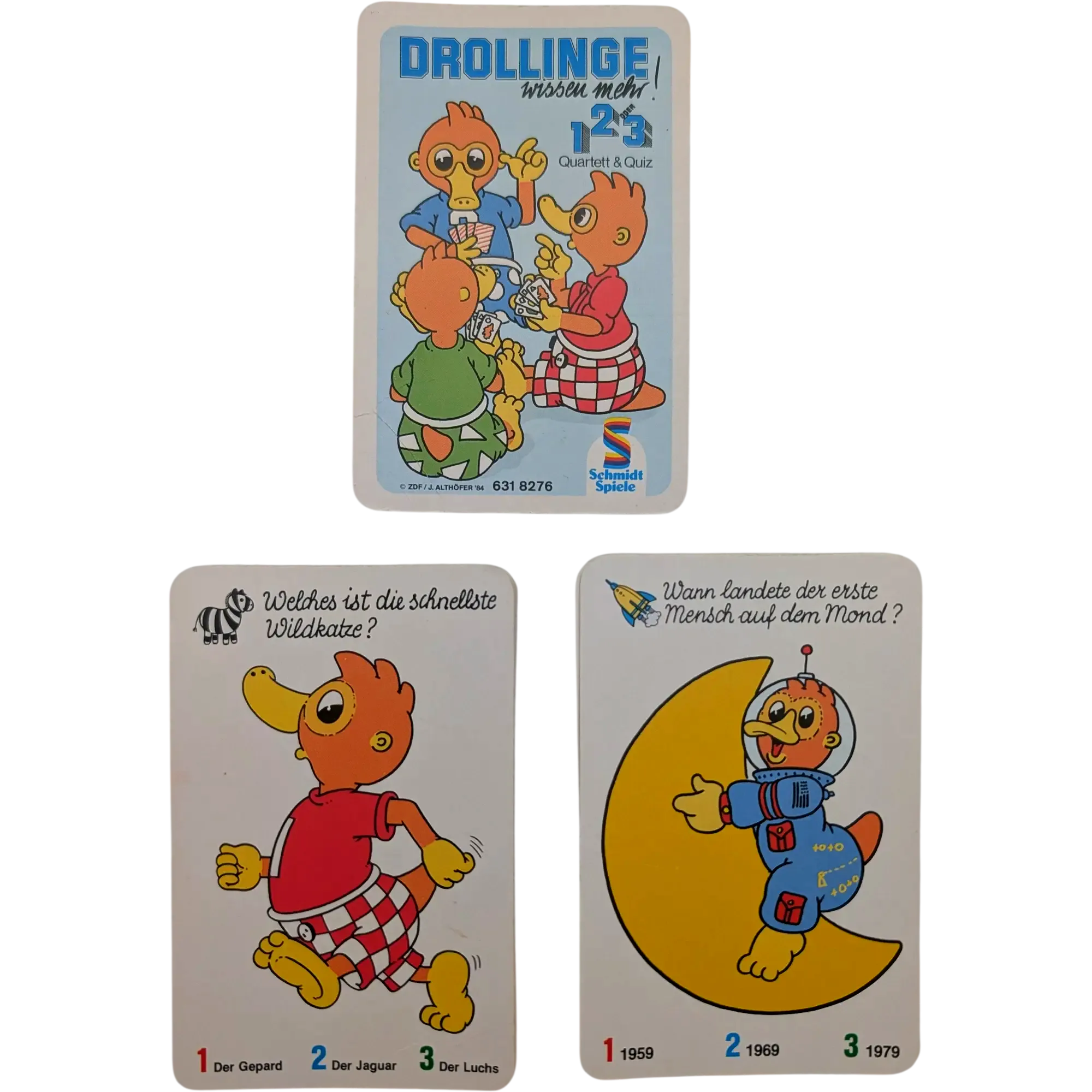 Schmidt Drollinge wissen mehr! 1 2 3 Quartett & Quiz 6318276