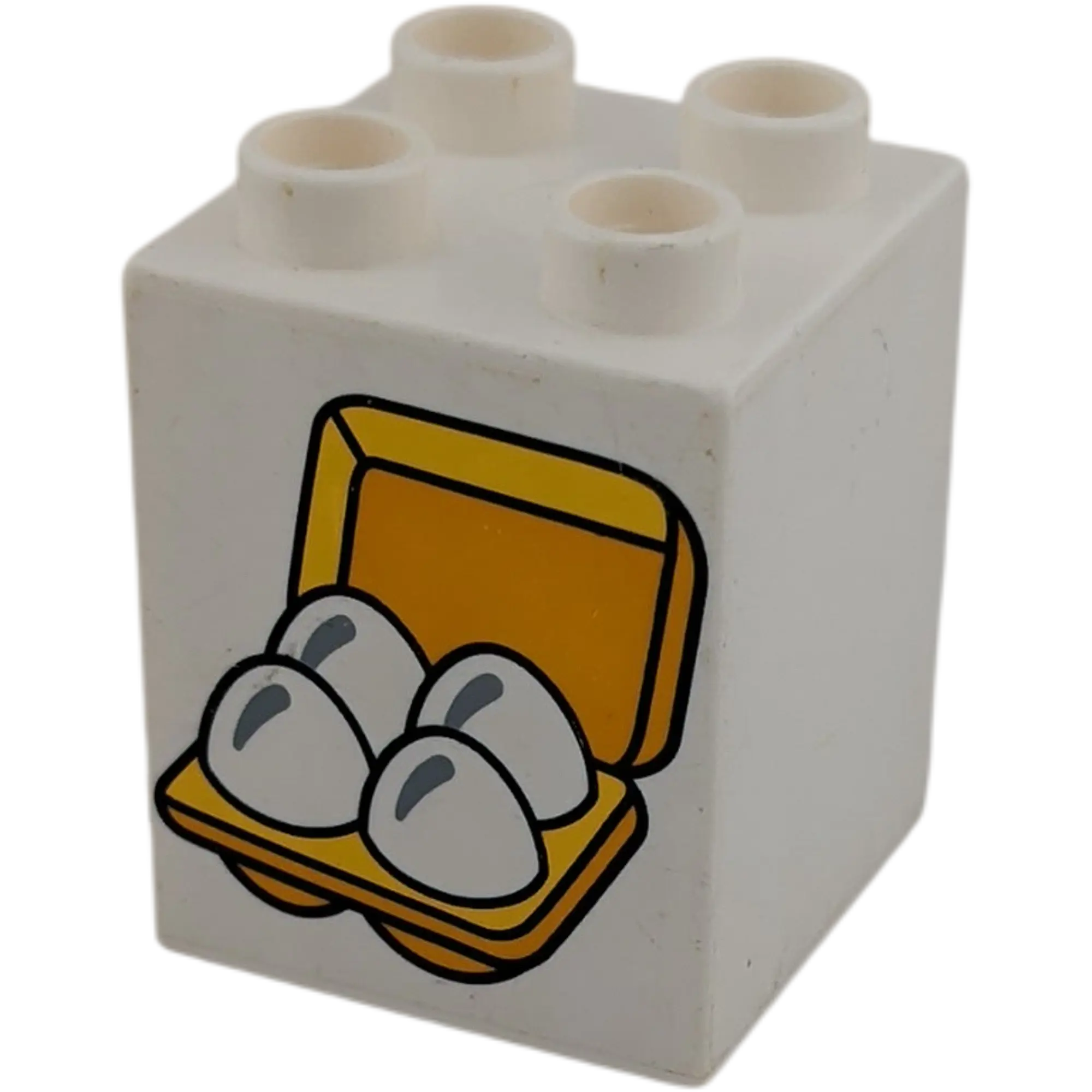 Lego Duplo 2x2x2 Stein Weiß Vier Eier im Karton