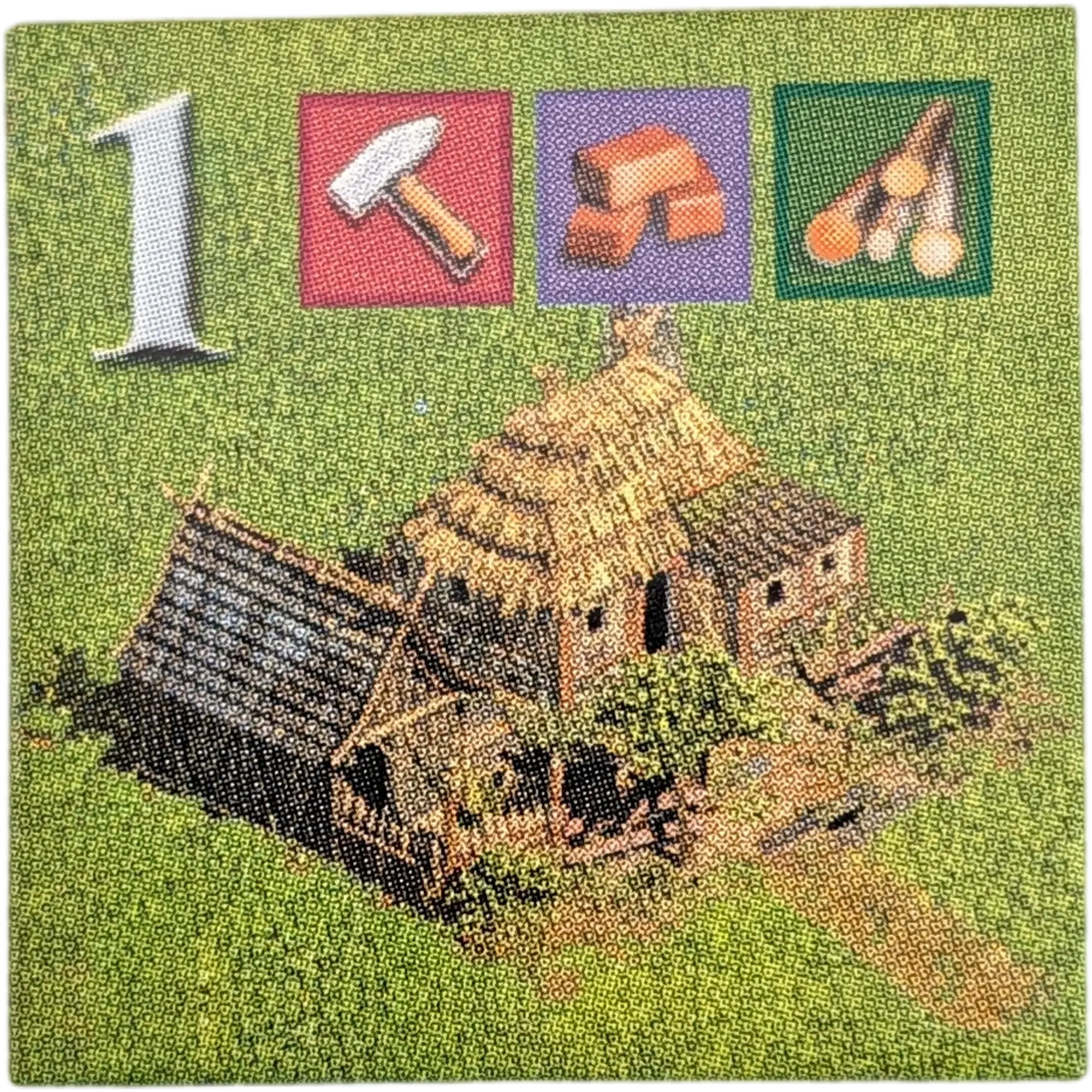 Kosmos Anno 1503 Ersatzteile Einwohnerkärtchen Grün Pionier/Siedler Zahl Weiß