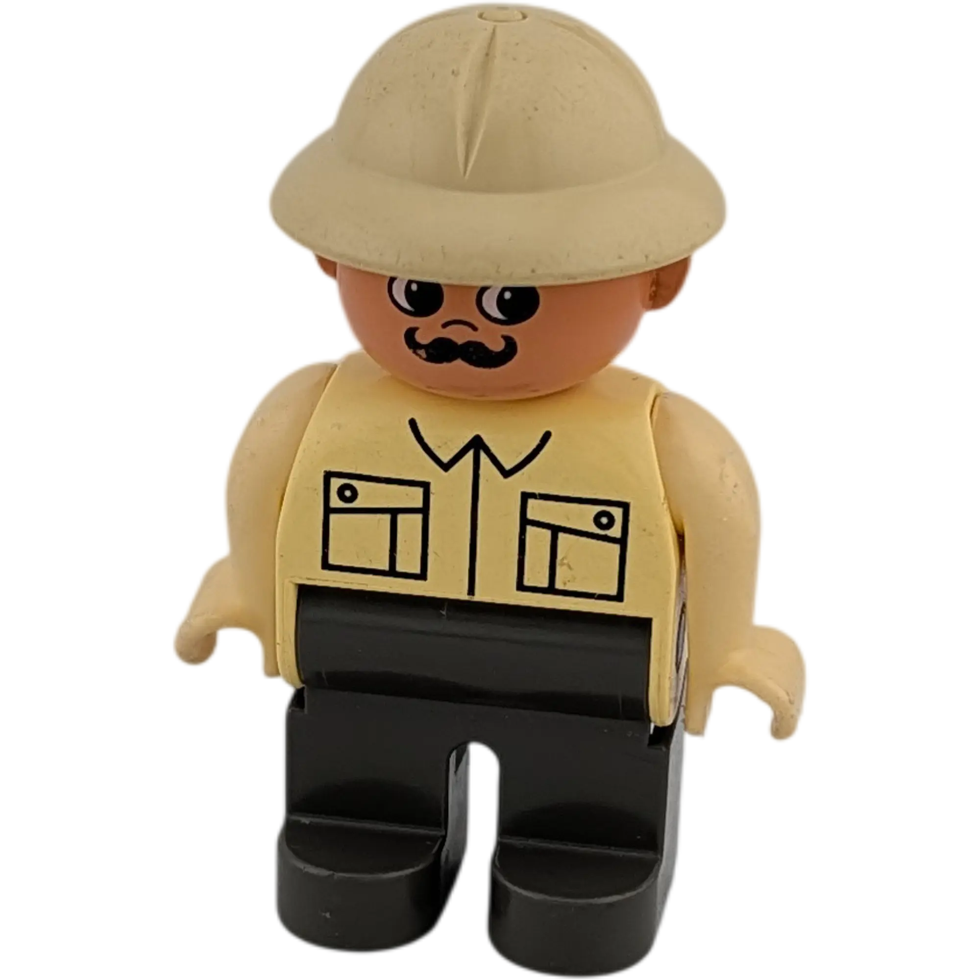 Lego Duplo Figur Mann 47394 Wildhüter Tierpfleger Safari Cowboy beiges Hemd