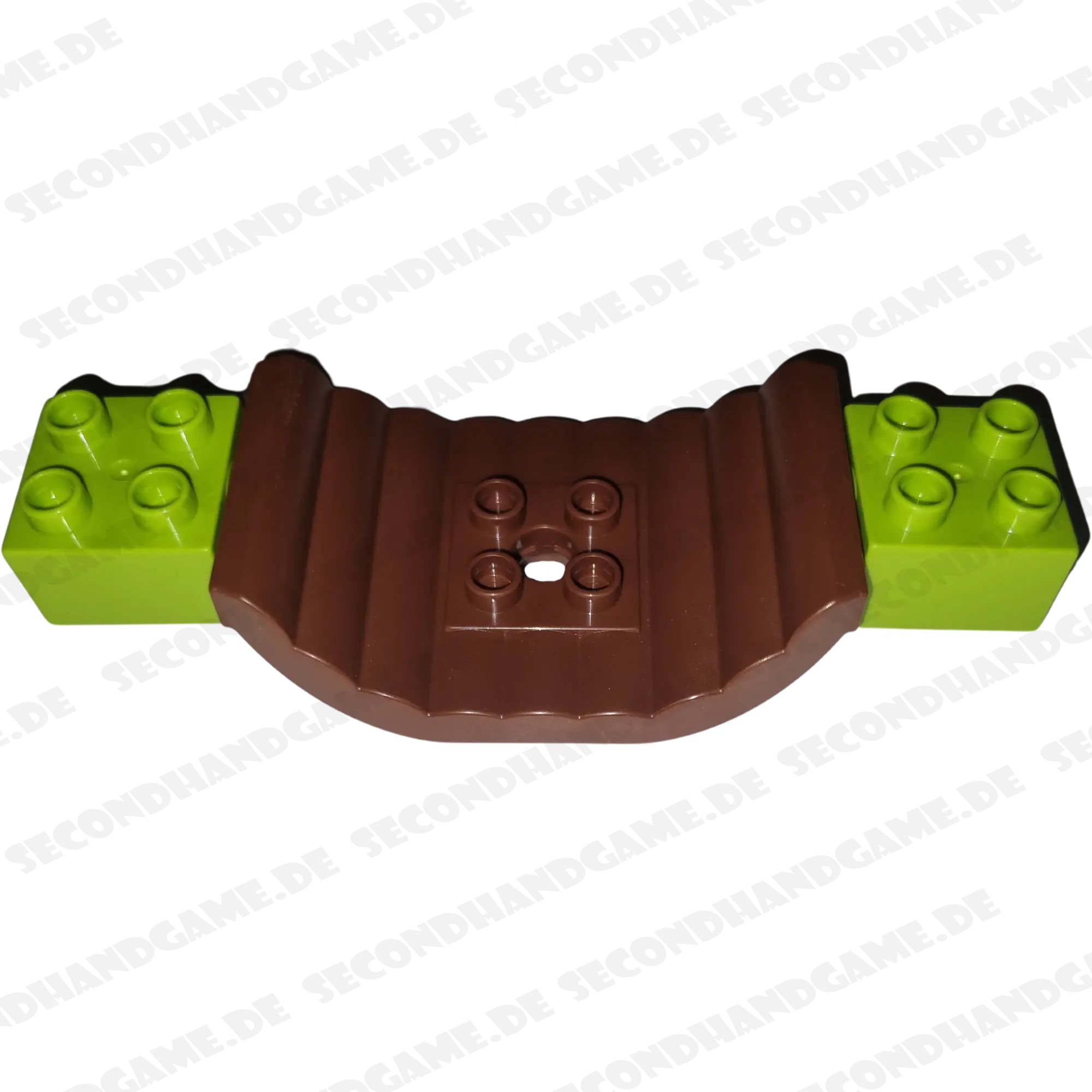 Lego Duplo 23921 2x6 Wackelbrücke Braun + 2x Grüner Noppenstein