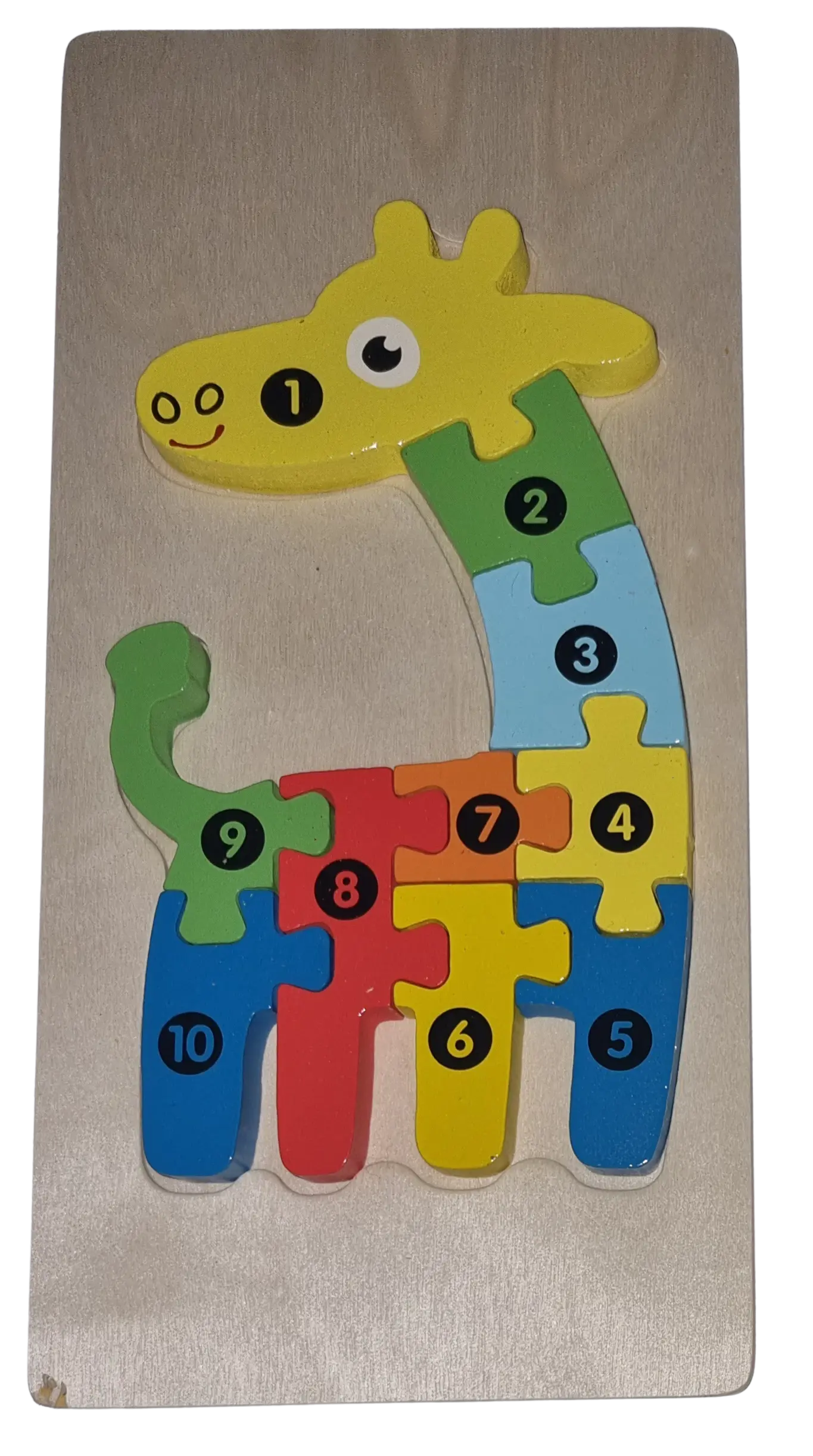 Legepuzzle Holzpuzzle 3D Puzzle Giraffe 10 Teile