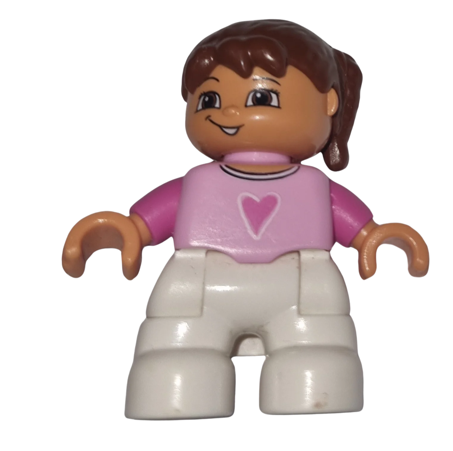 Lego Duplo Figur Mädchen 47394 Kind Rosa Herz Pulli
